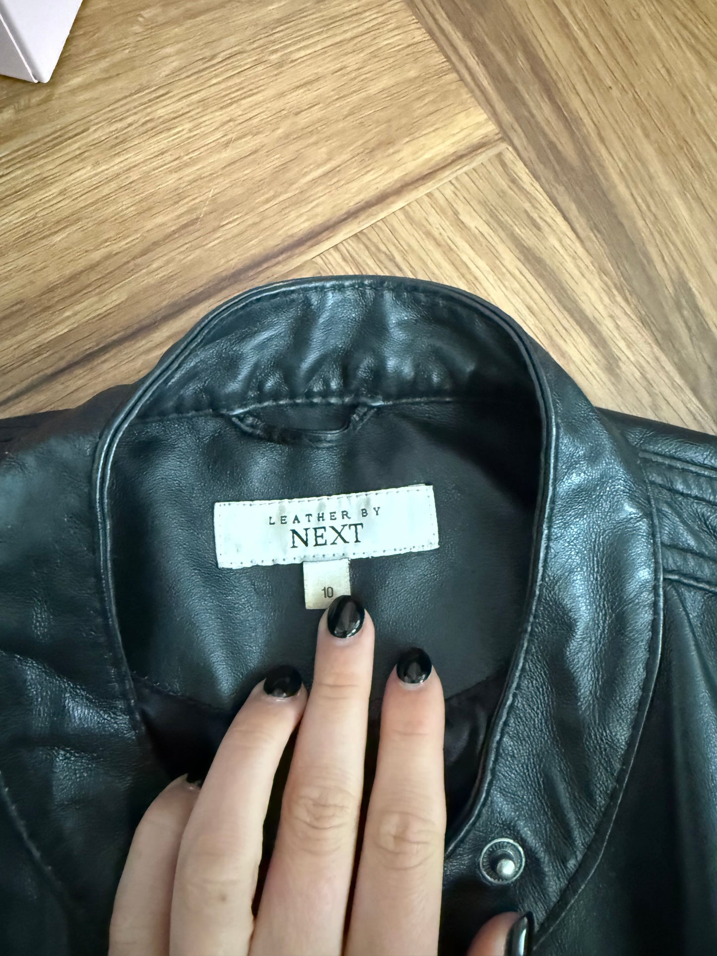 Leather Buckle Jacket (UK10)