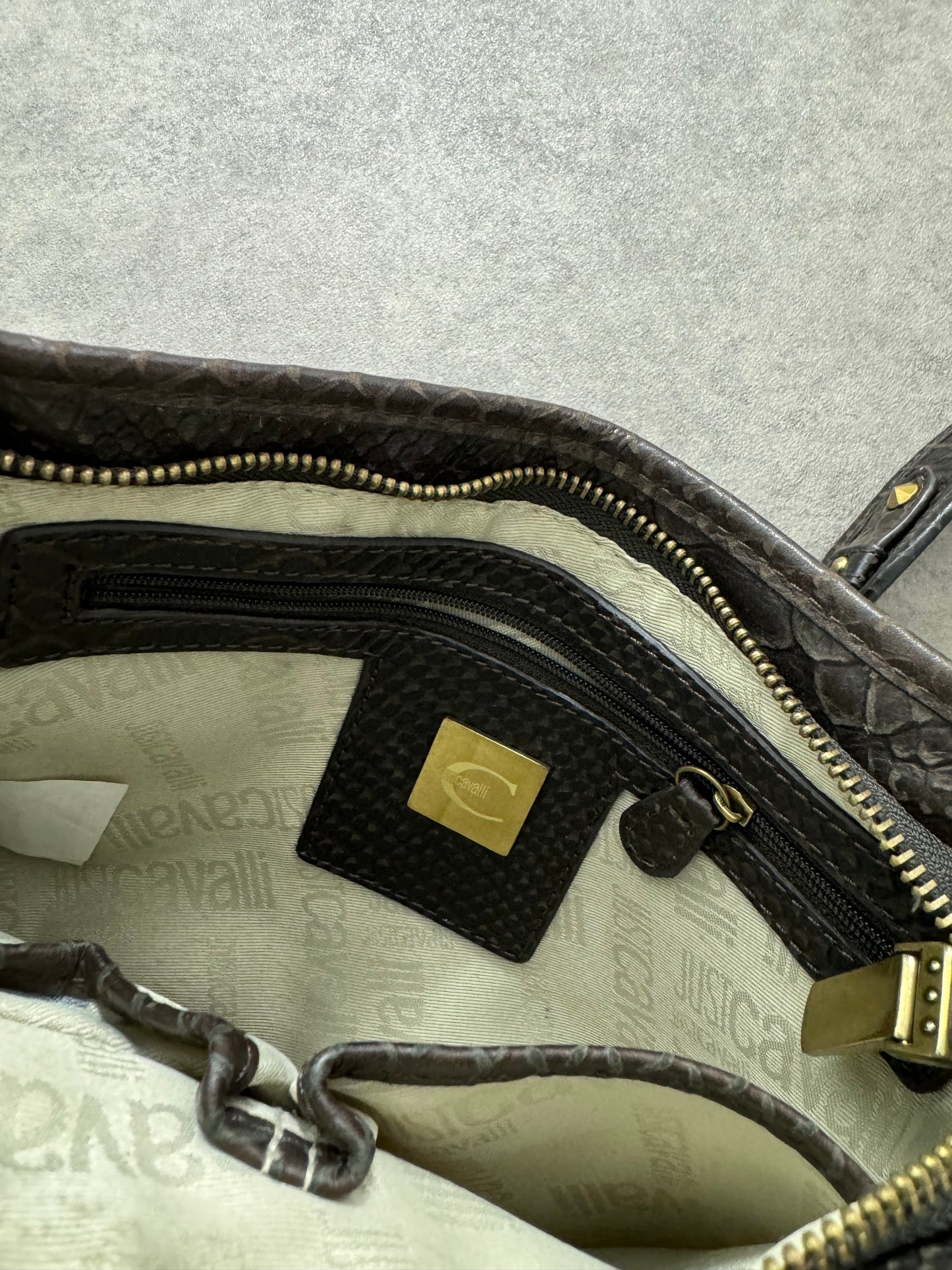 Cavalli Monogram Crossbody Bag