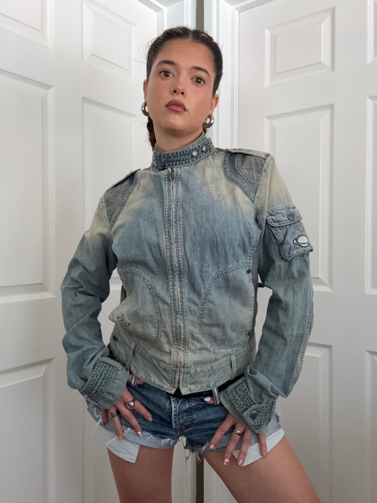 Diesel Denim Biker Jacket (L)