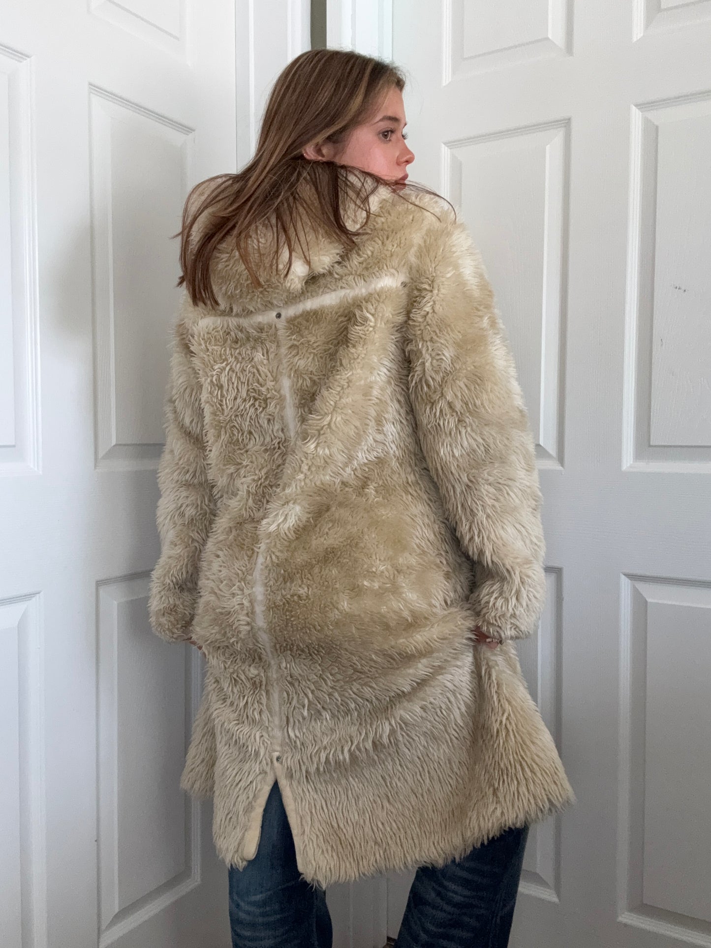 Diesel Faux Fur Yetti Coat (S)