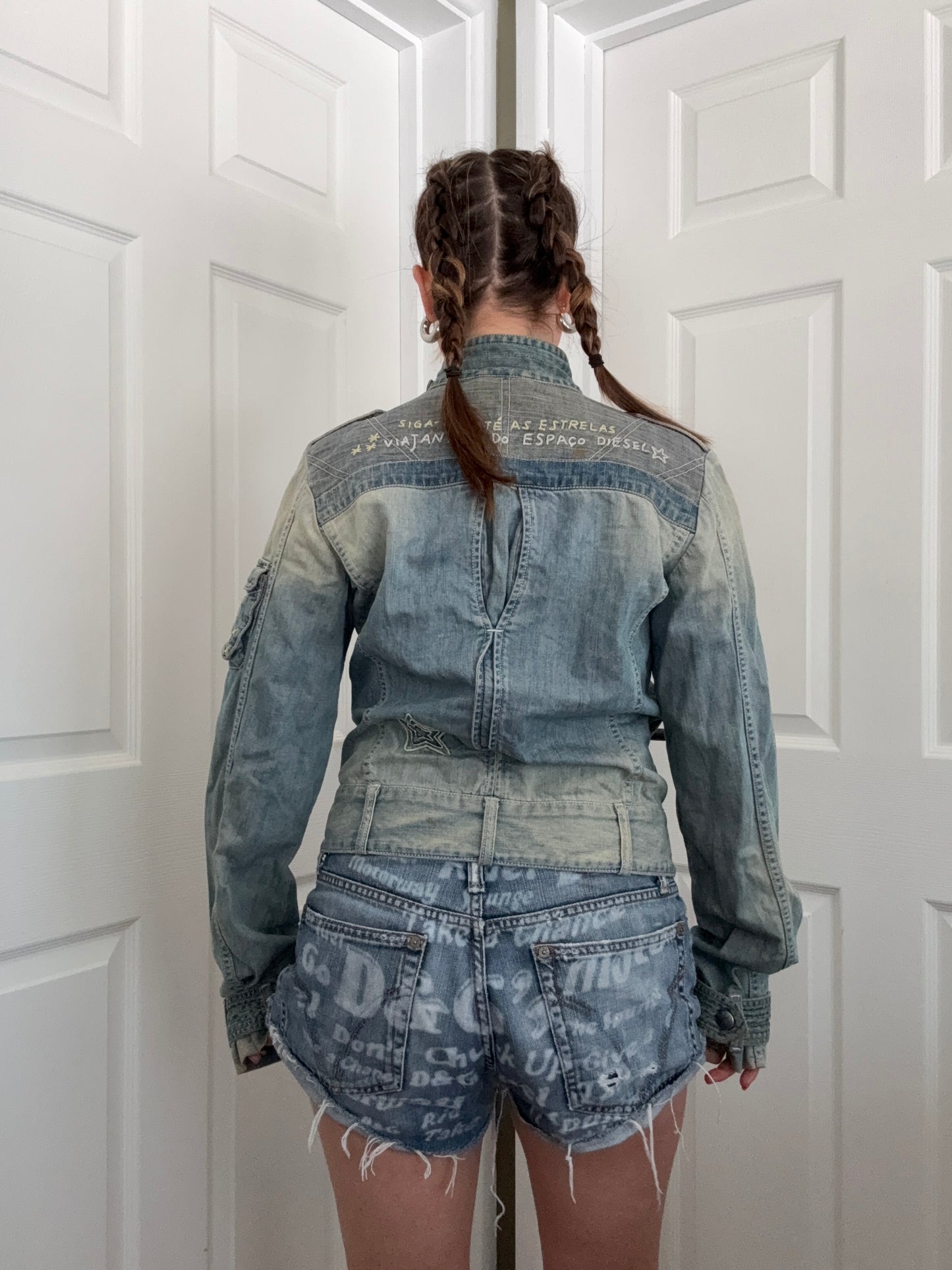 Diesel Denim Biker Jacket (L)