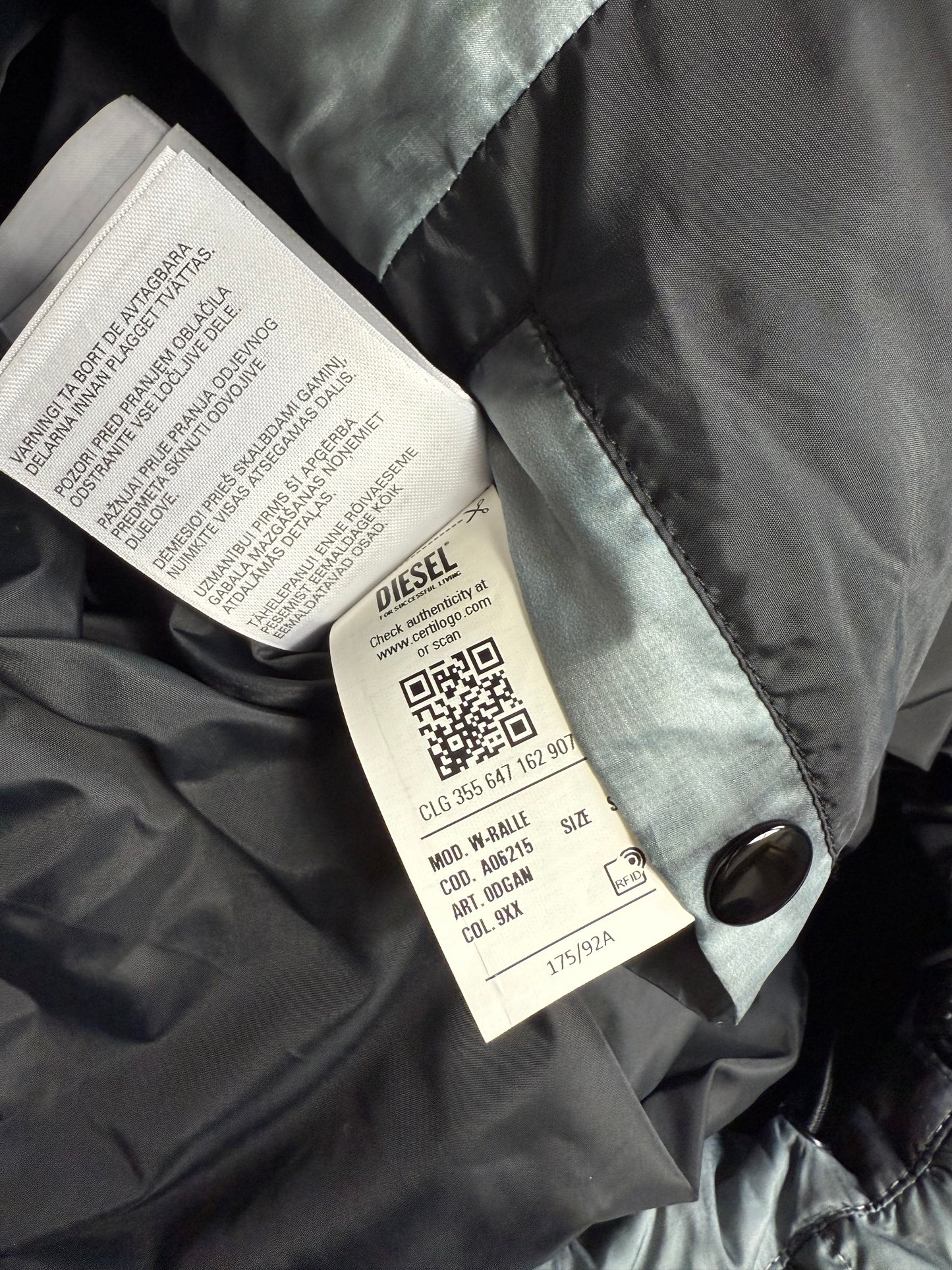 Diesel W-Ralle Puffer Jacket (S)