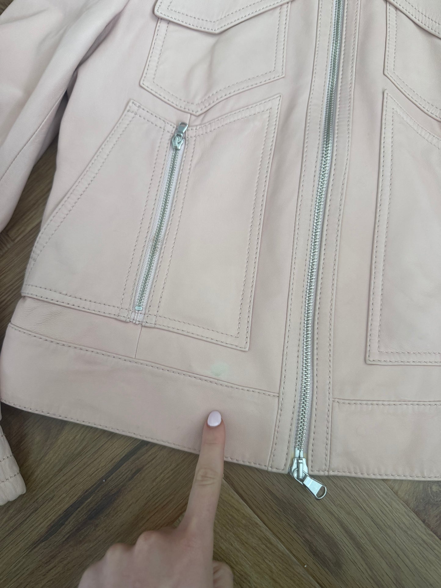 DKNY Leather Jacket (S)