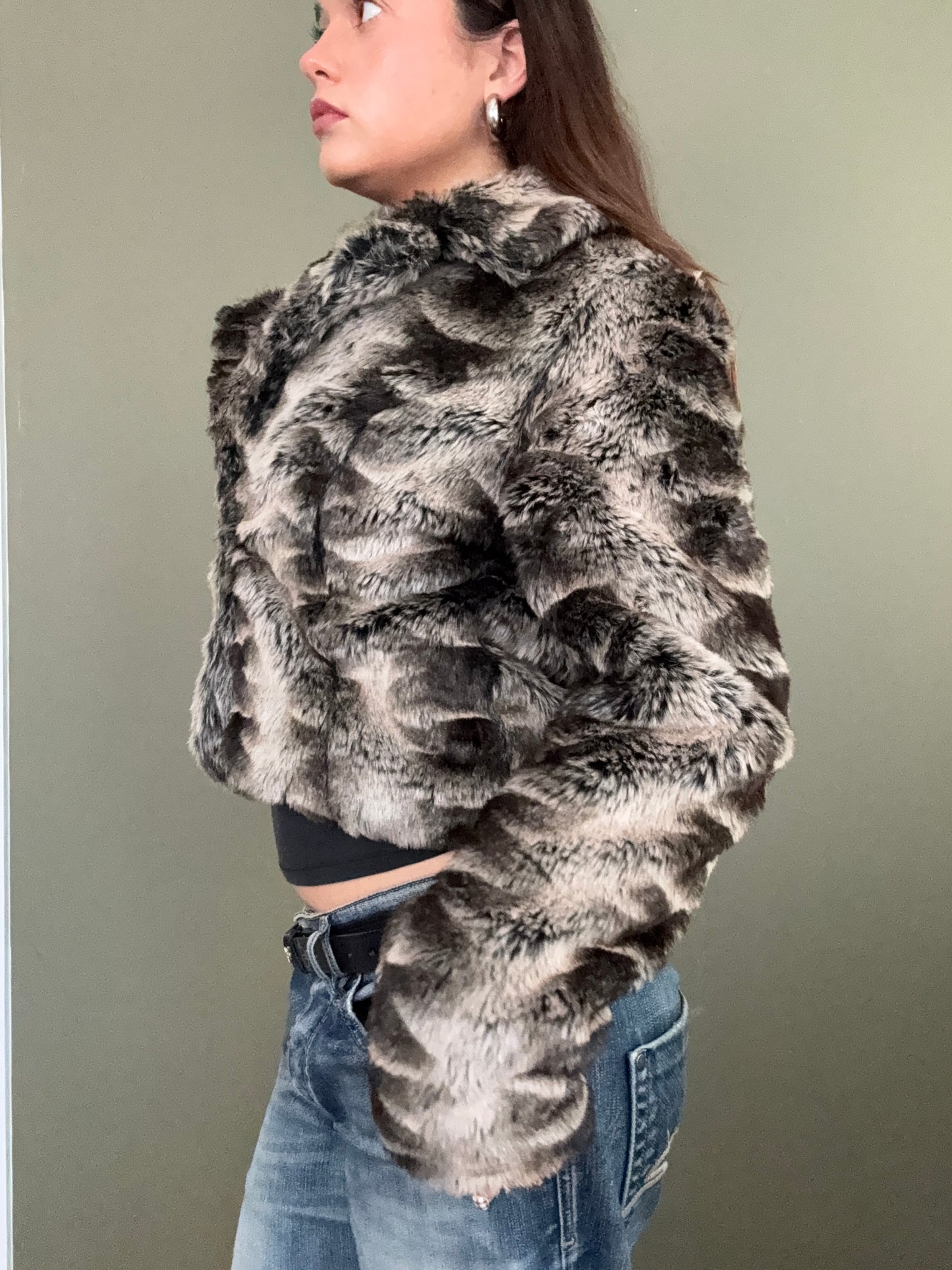 Faux Fur Jacket (L)