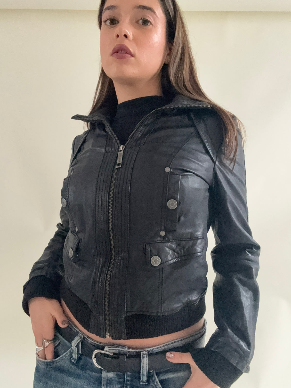 Vintage Leather Jacket (UK12)