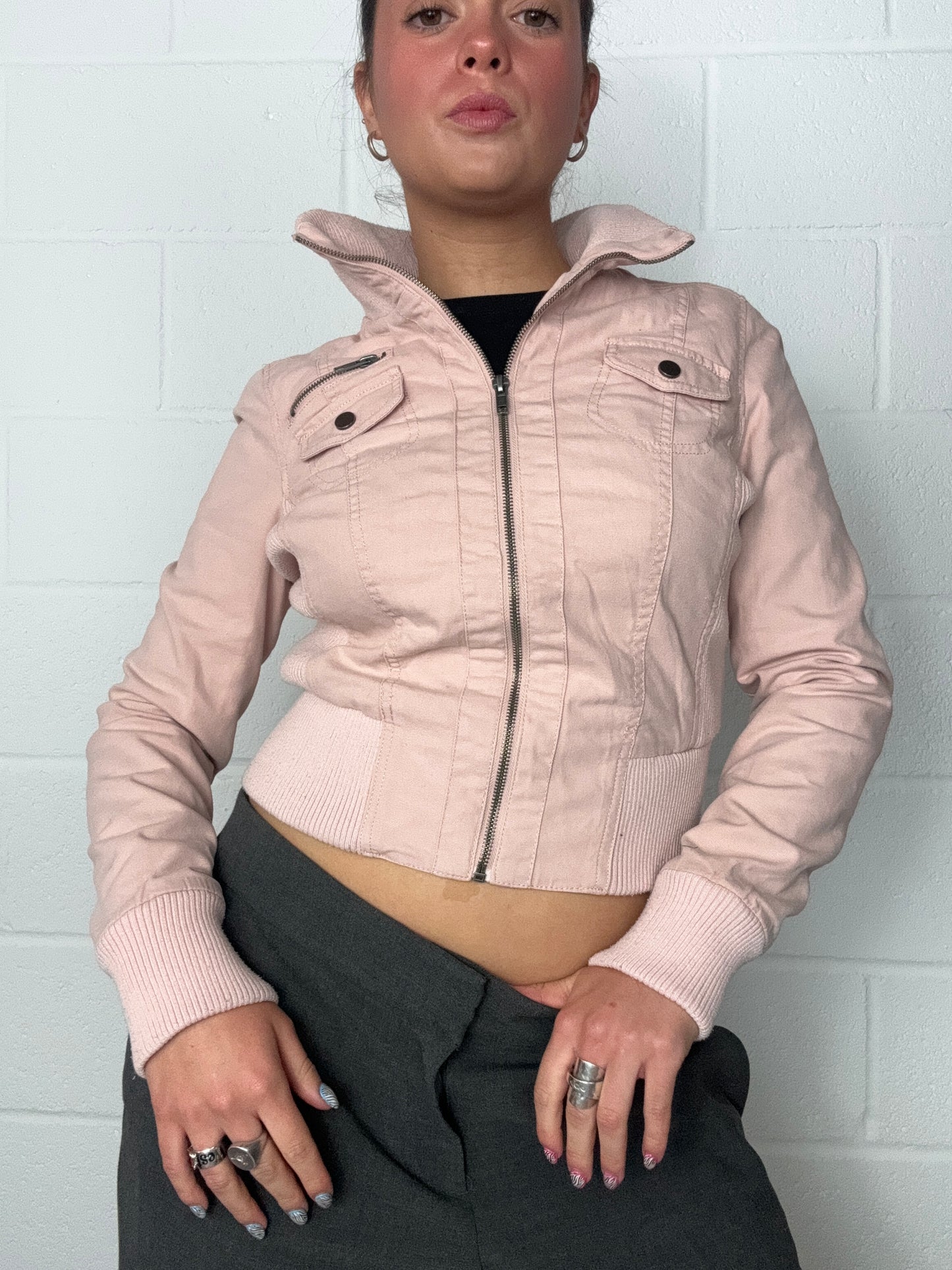 Jane Norman Pink Bomber Jacket