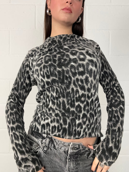 Leopard Print Jumper (UK8)