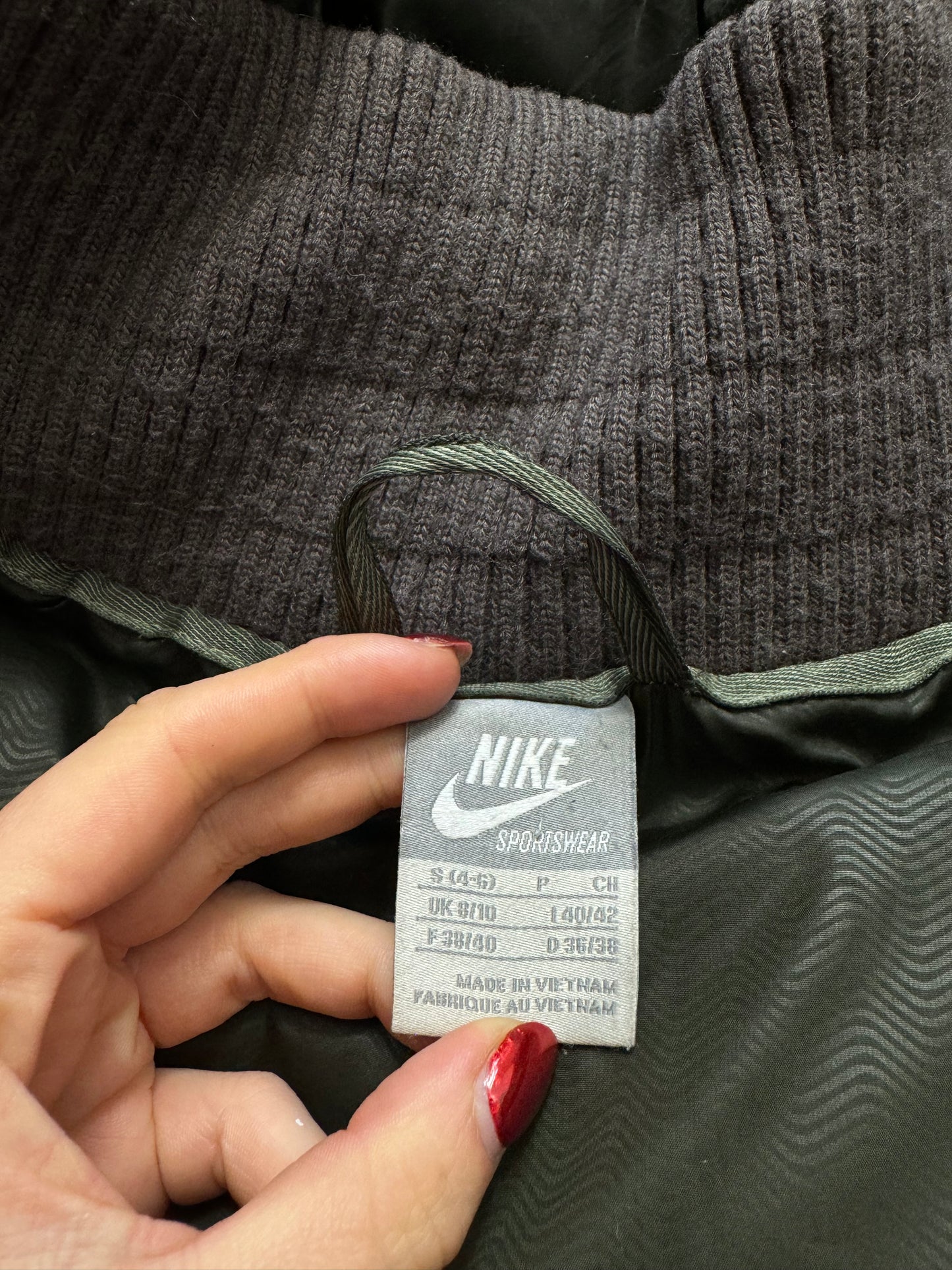 Nike Khaki Puffer Jacket (S)