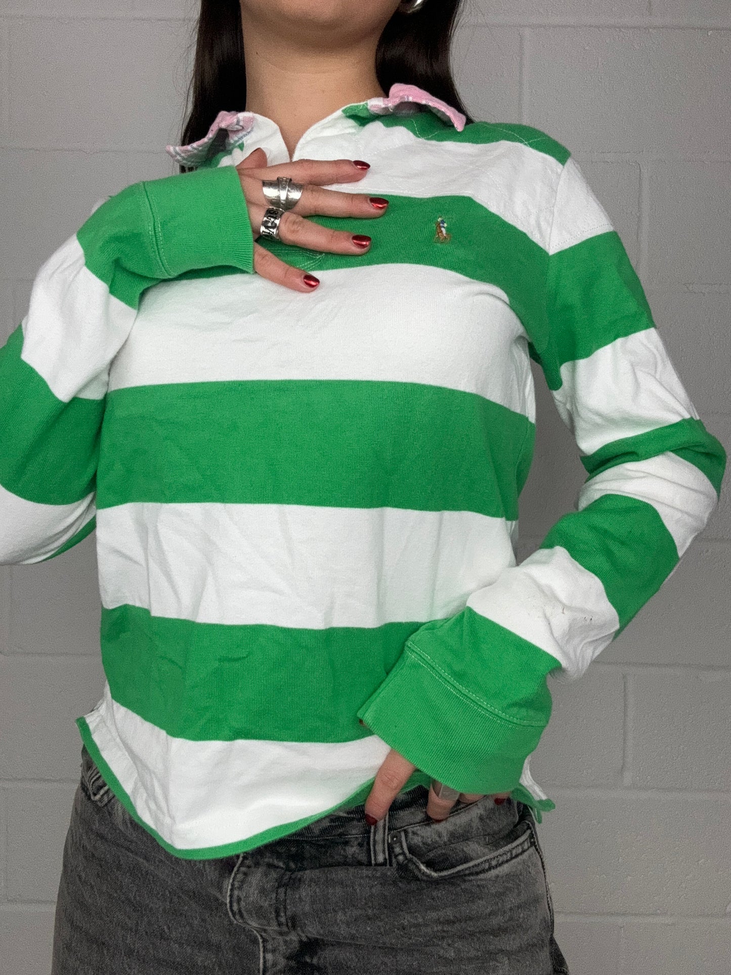 Ralph Lauren Striped Rugby Shirt (L)