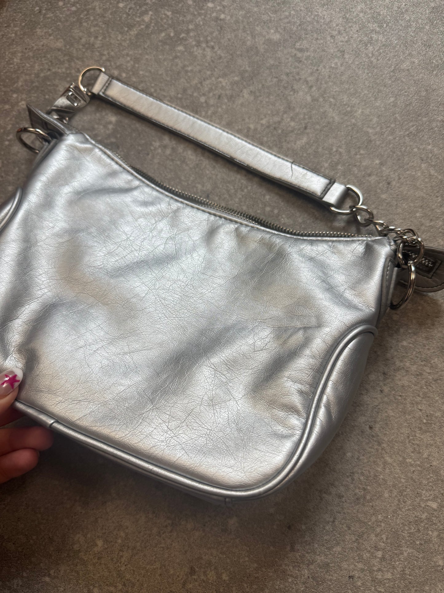 Jane Norman Silver Handbag