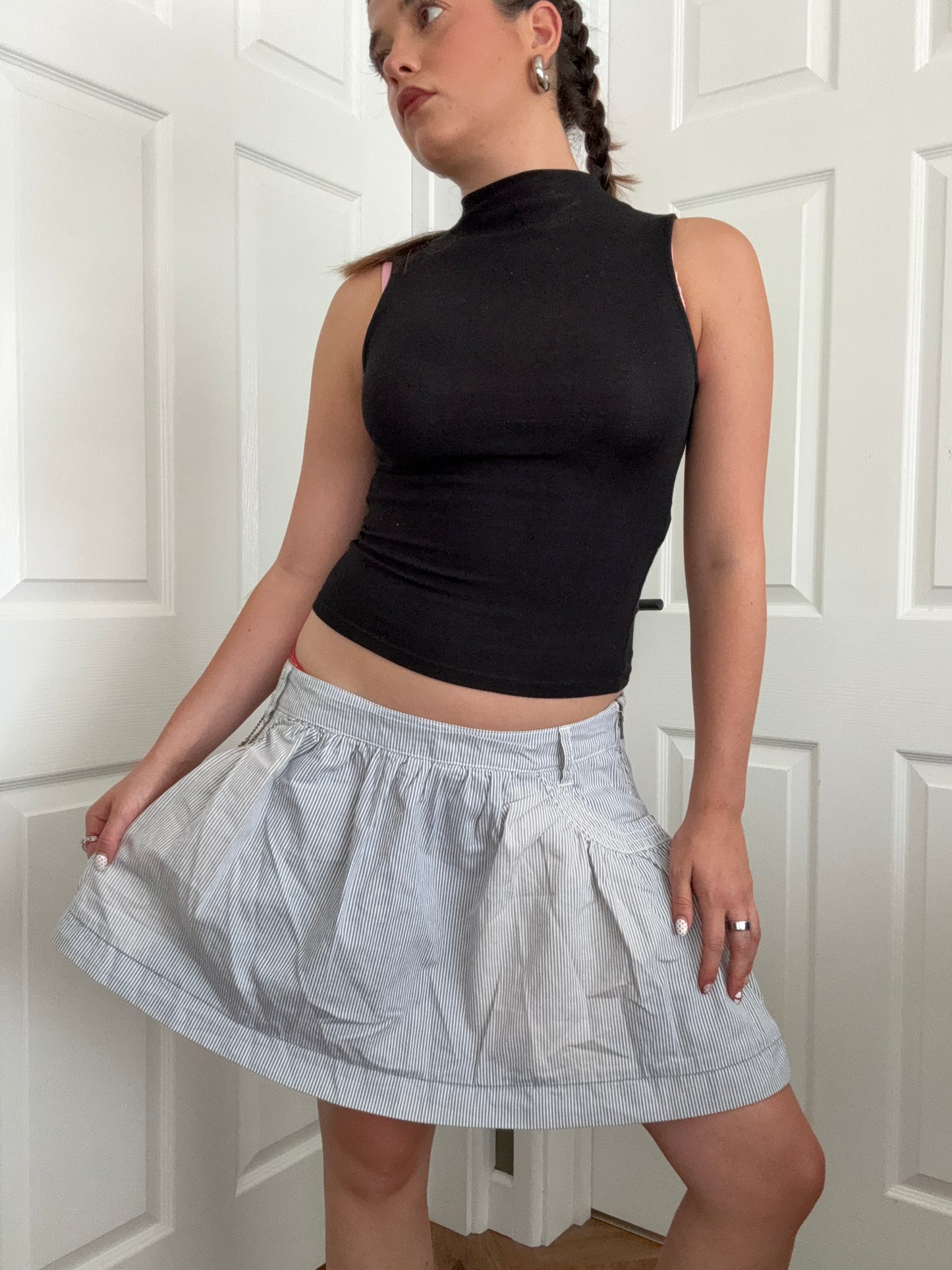 Diesel Pinstripe Skirt (30)