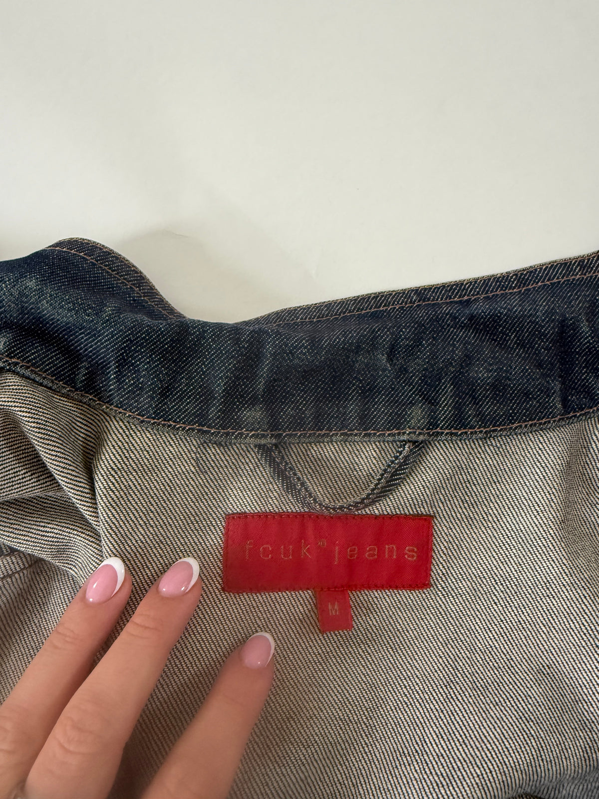 French Connection Asymmetric Denim Jacket (M)