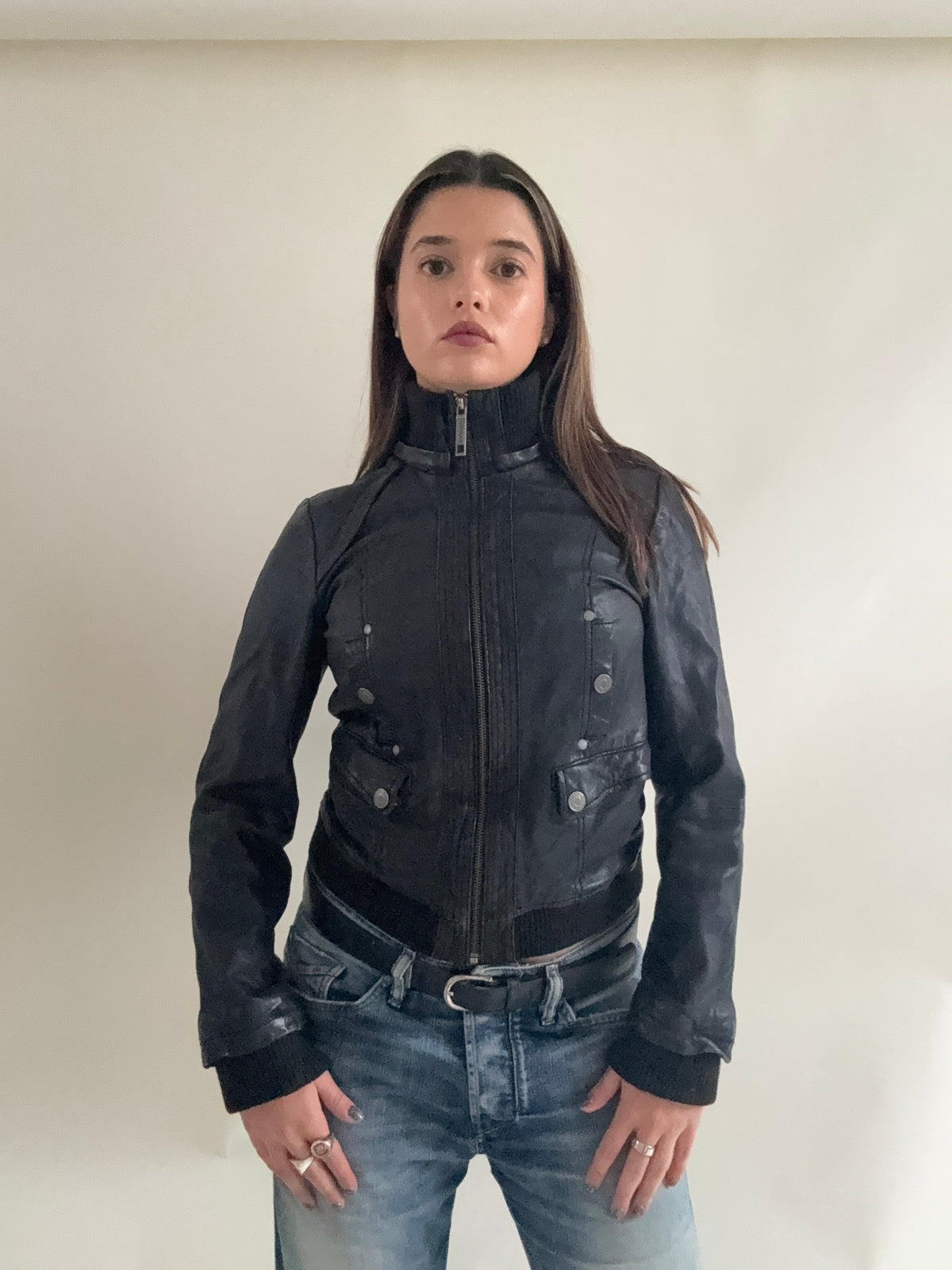 Vintage Leather Jacket (UK12)