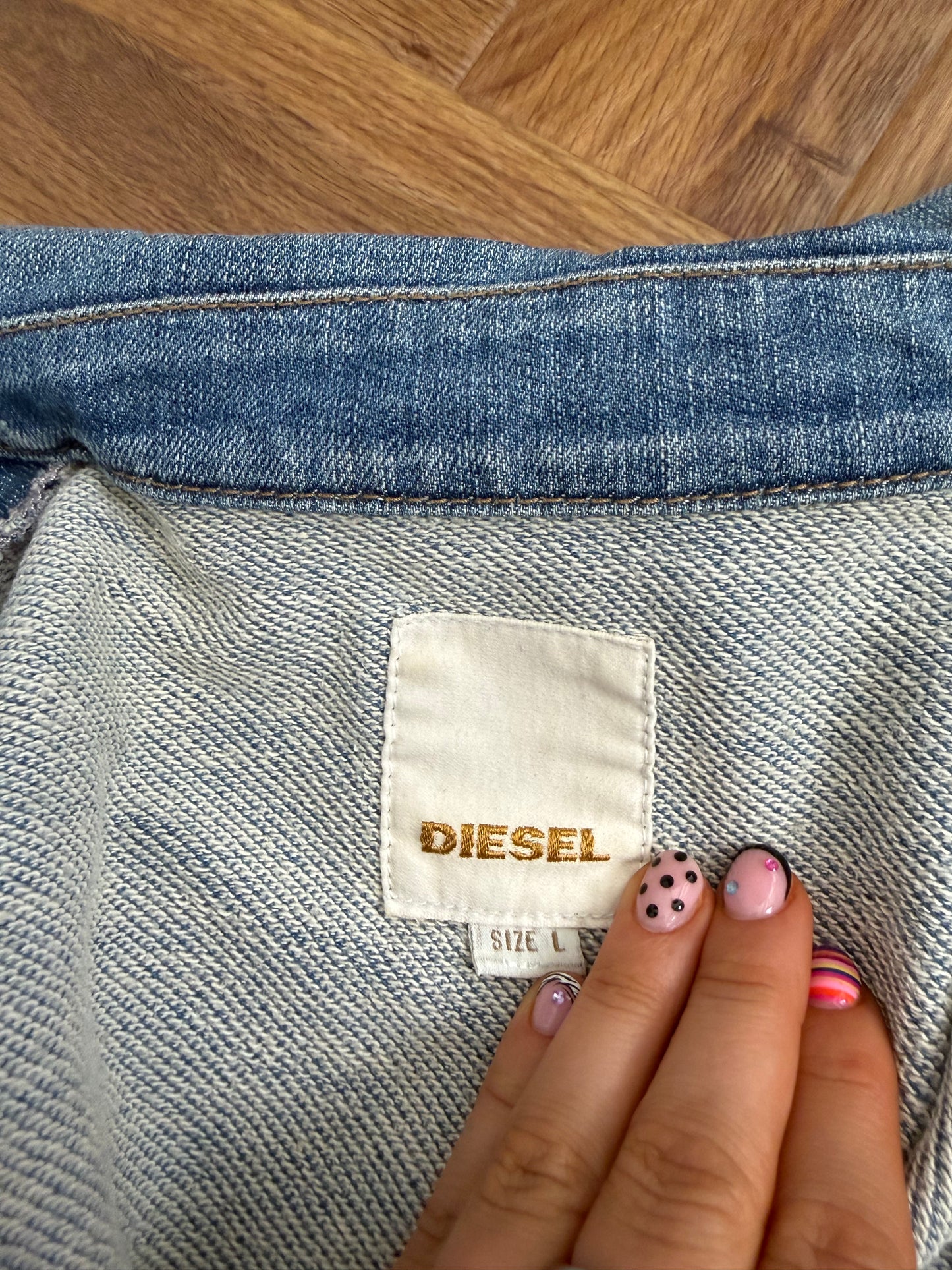 Diesel Denim Biker Jacket (L)
