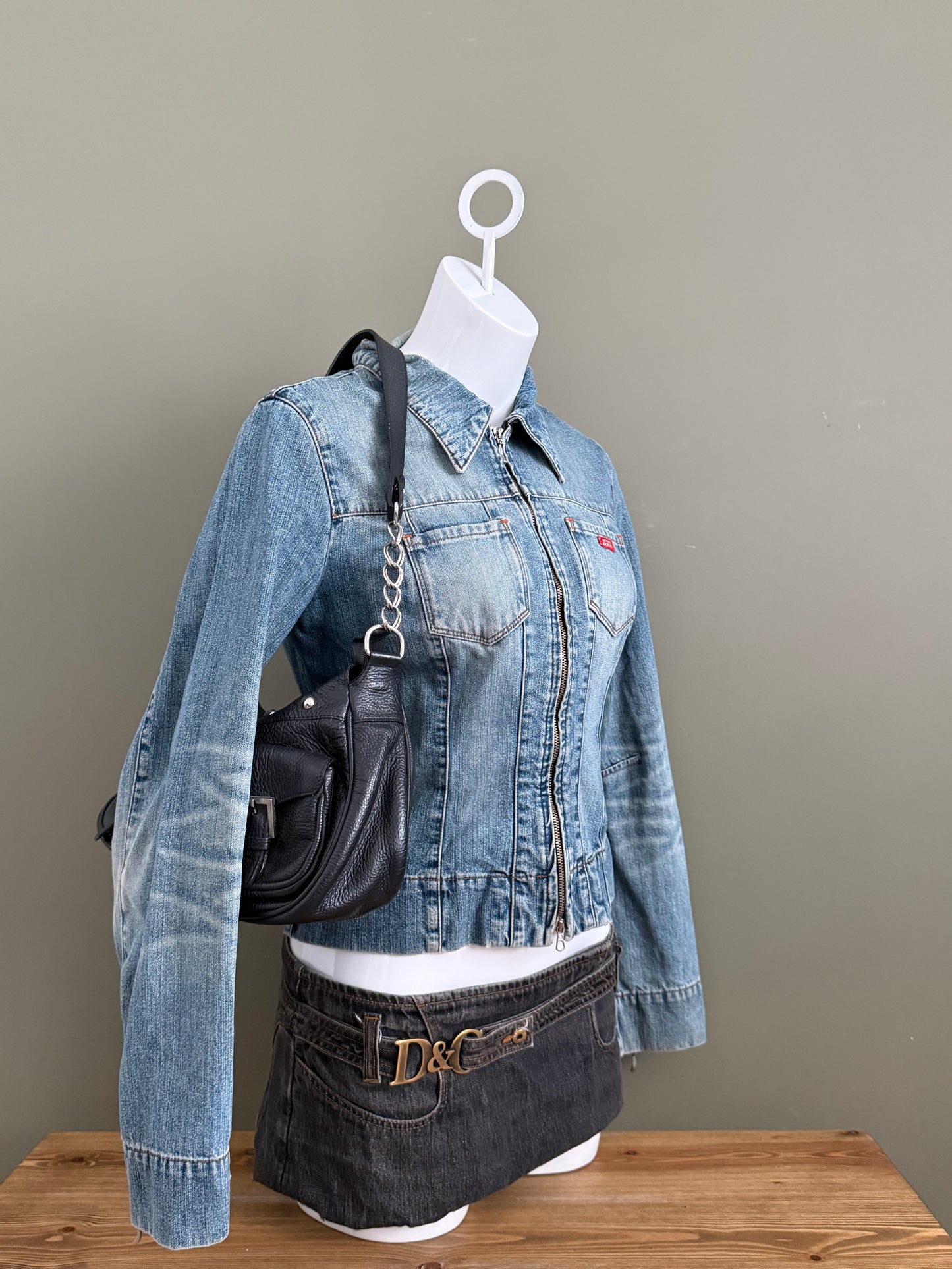 Leather Buckle Handbag