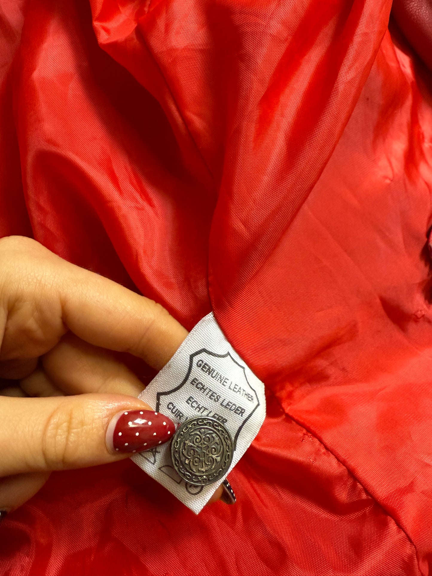 Red Leather Jacket (M)