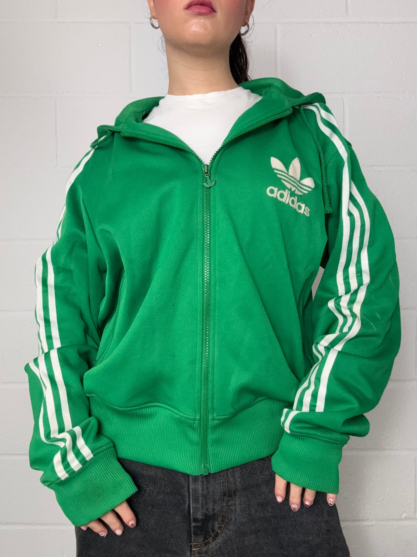 Green Adidas Hoodie (L)