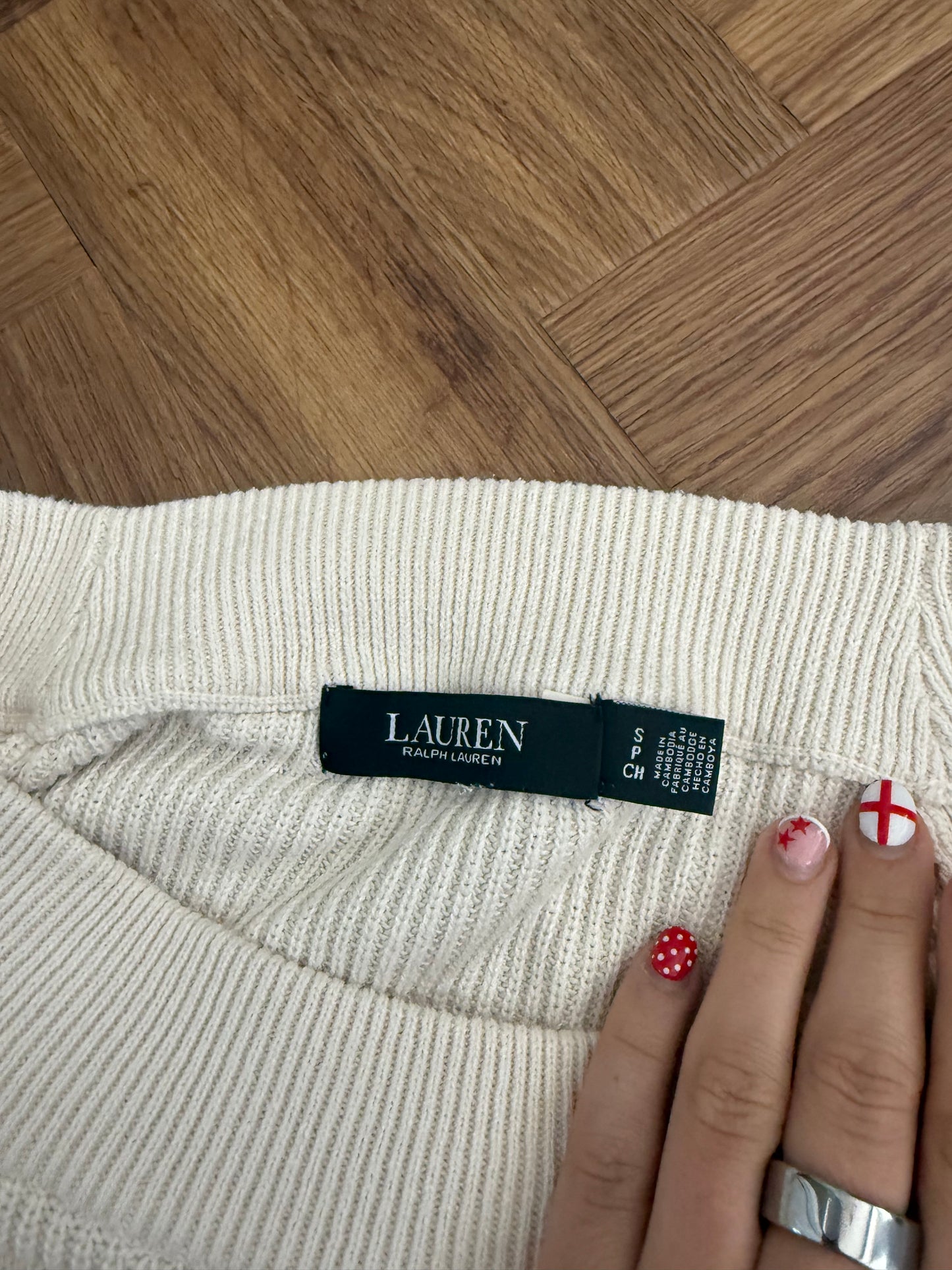 Ralph Lauren Knit Off The Shoulder Jumper (S)