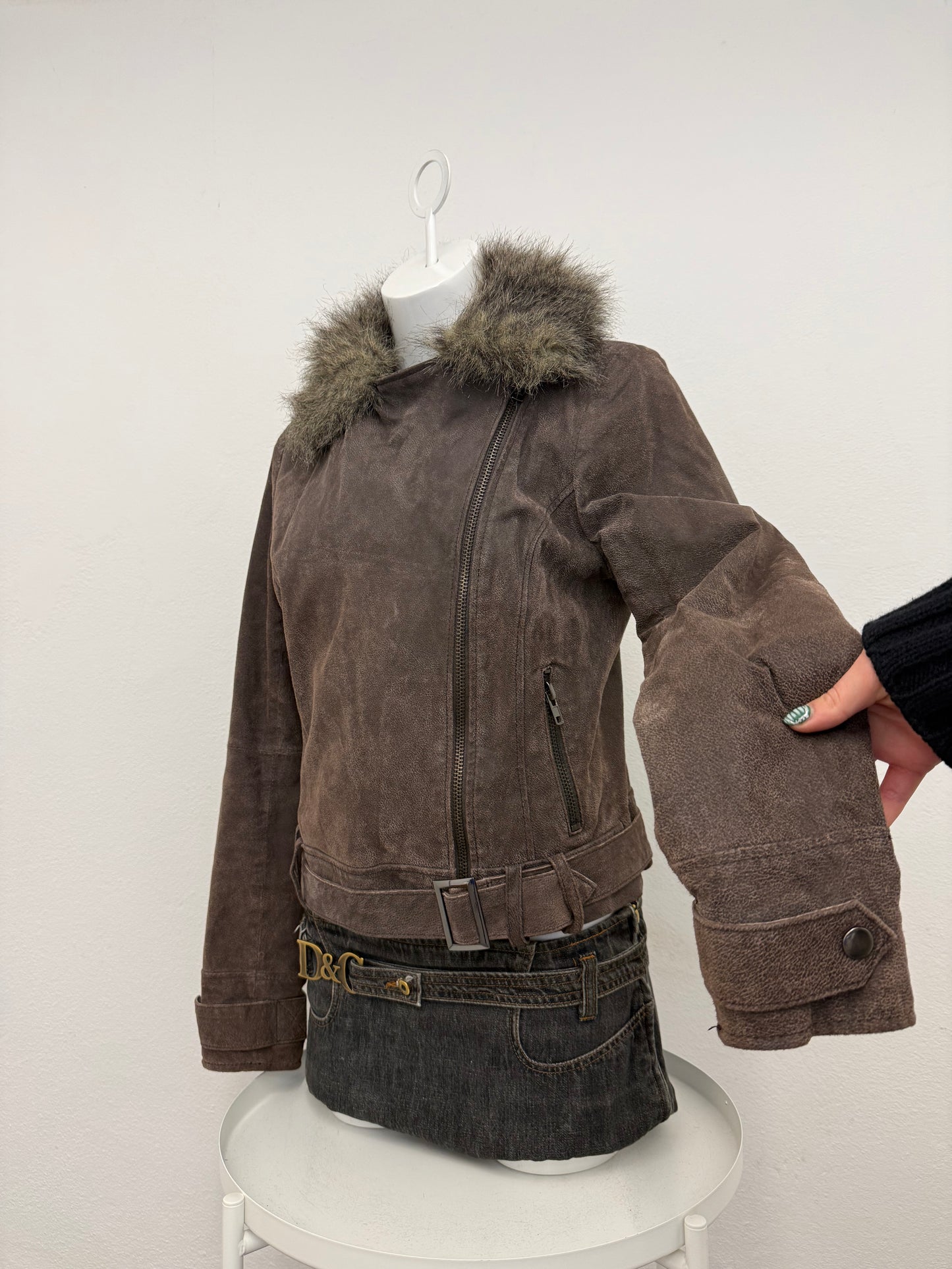 Jane Norman Suede Jacket (UK14)