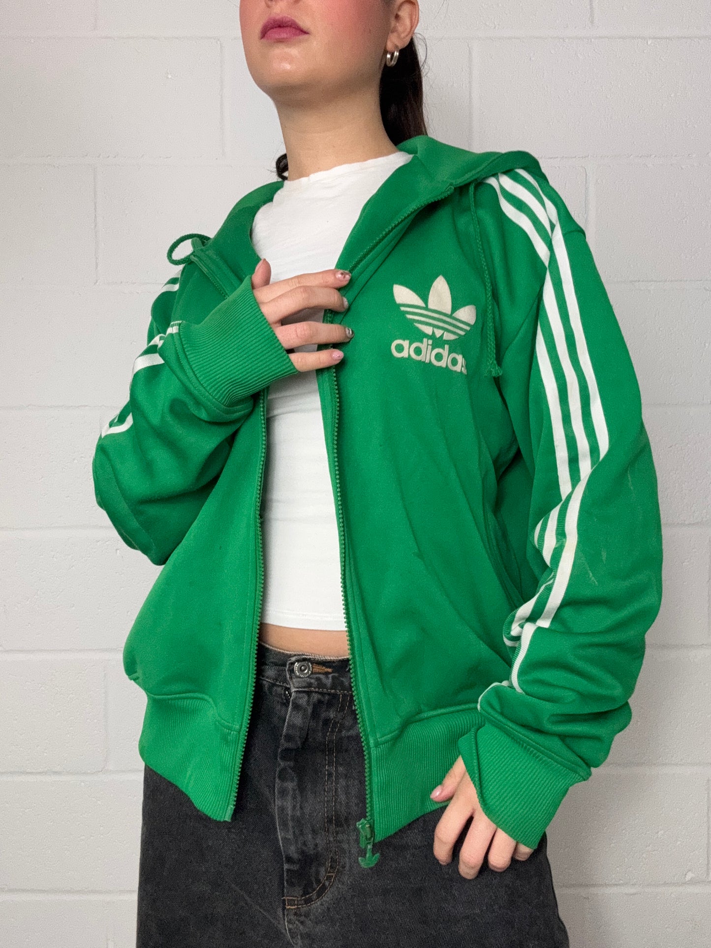 Green Adidas Hoodie (L)