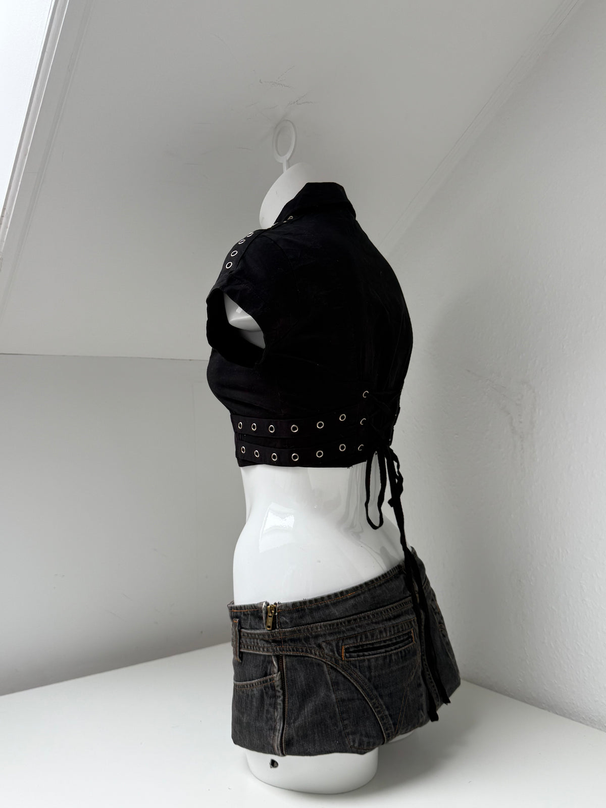 Cropped Corset Utility Top (UK8)