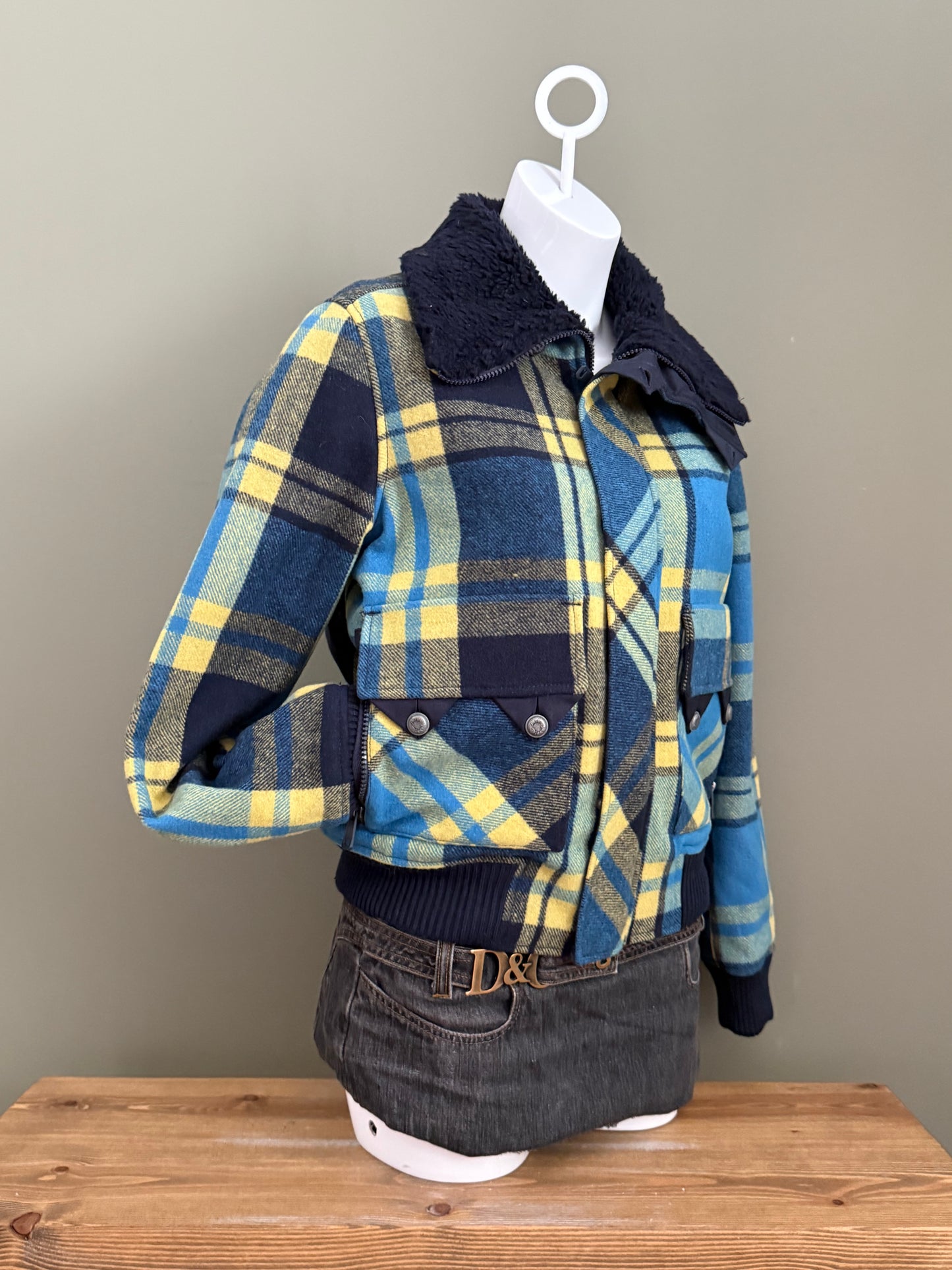 Diesel Tartan Wool Jacket (S)