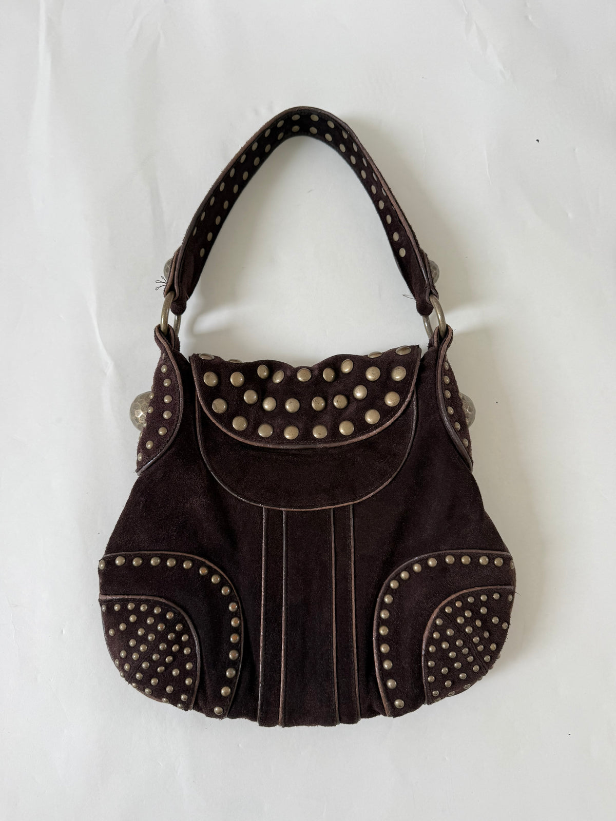 DKNY Studded Suede Handbag