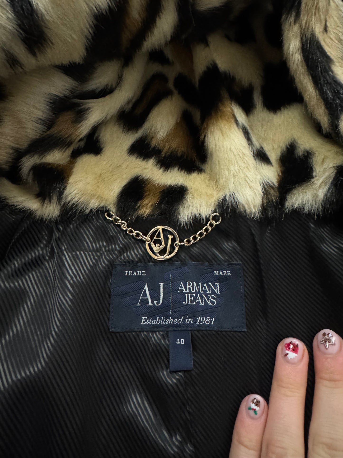 Armani Leopard Gilet (S)