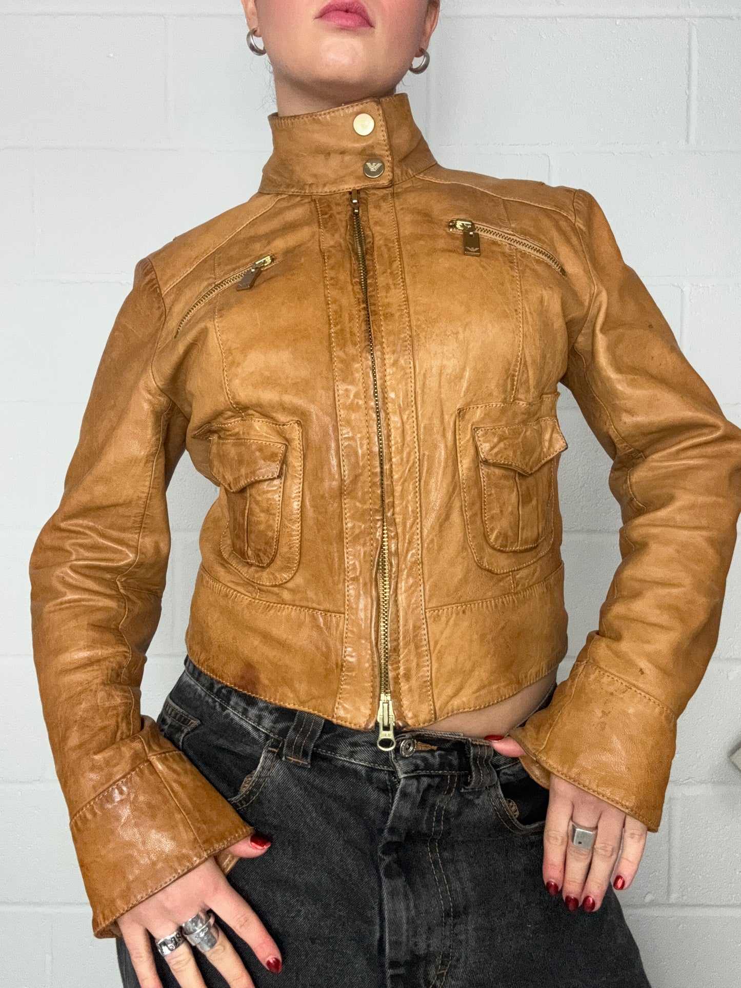 Armani Leather Jacket (S)