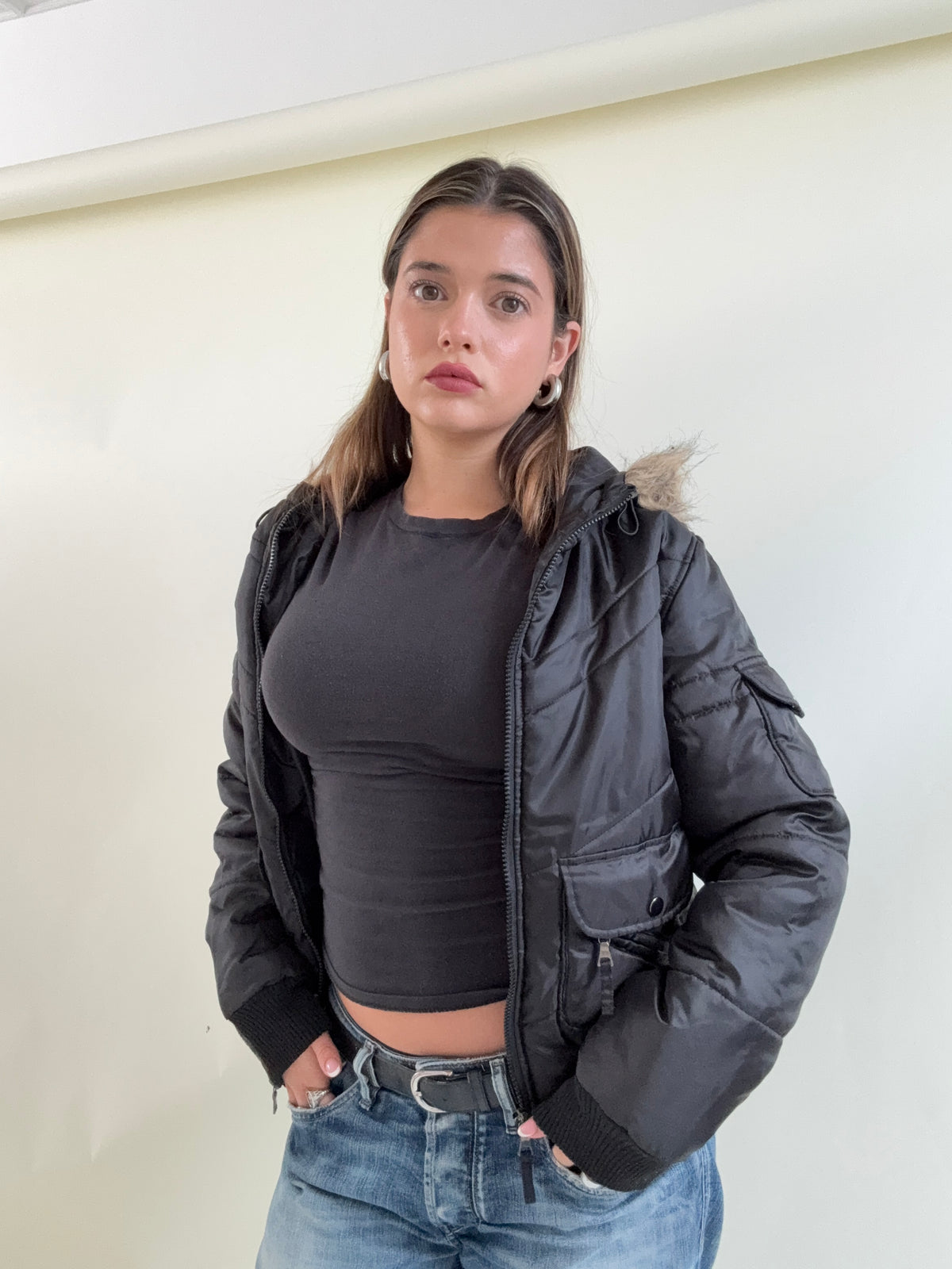 Y2K Puffer Jacket (M)