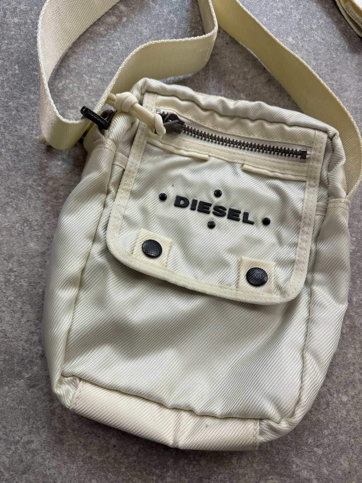 Diesel Cream Crossbody Bag