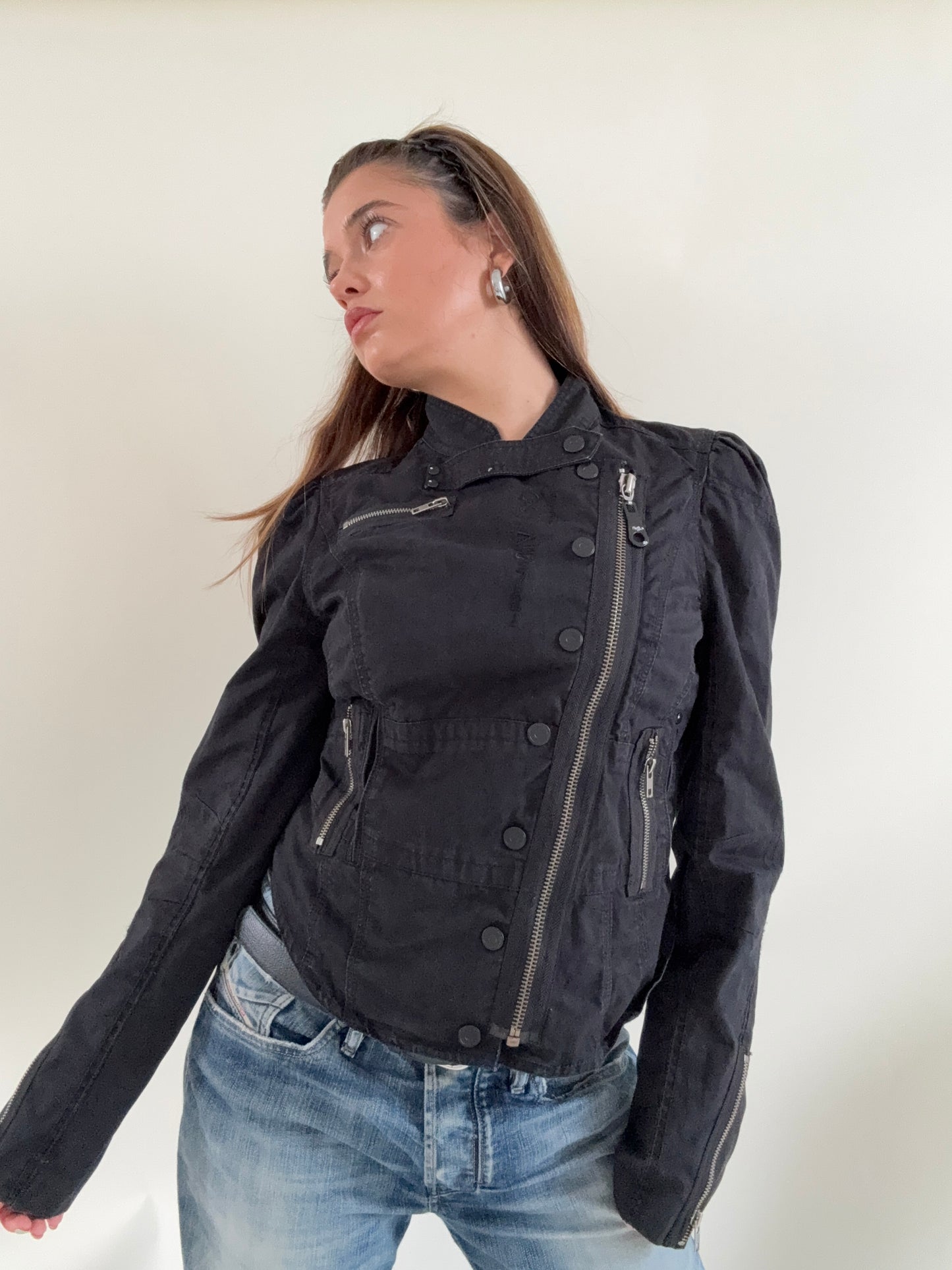 Y2K Asymmetric Corset Jacket (UK12)