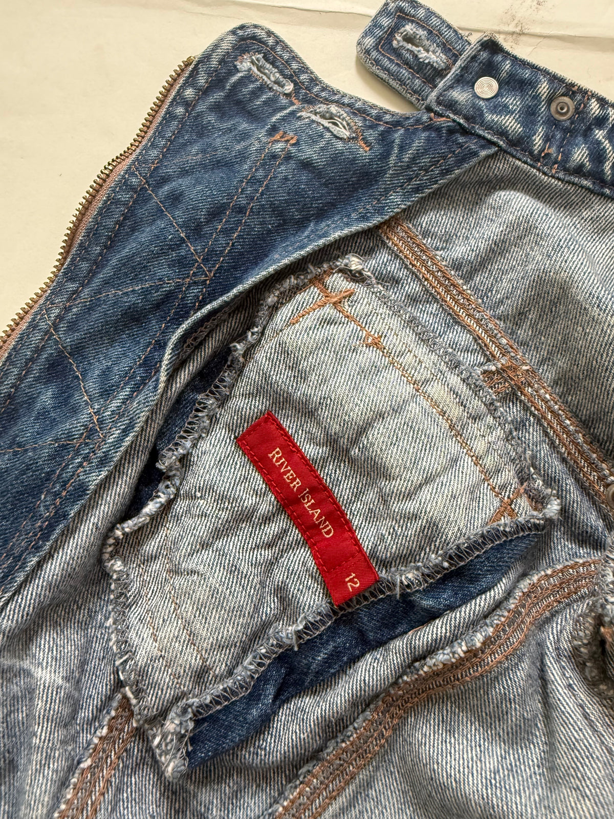 Cropped Denim Utility Jacket (UK12)