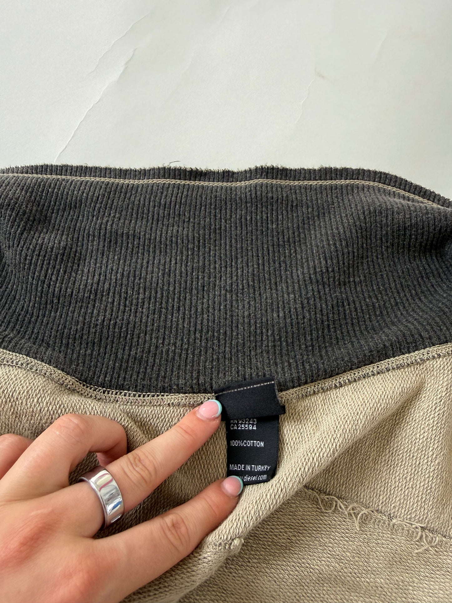 Vintage Diesel Asymmetric Zip Jumper (L)