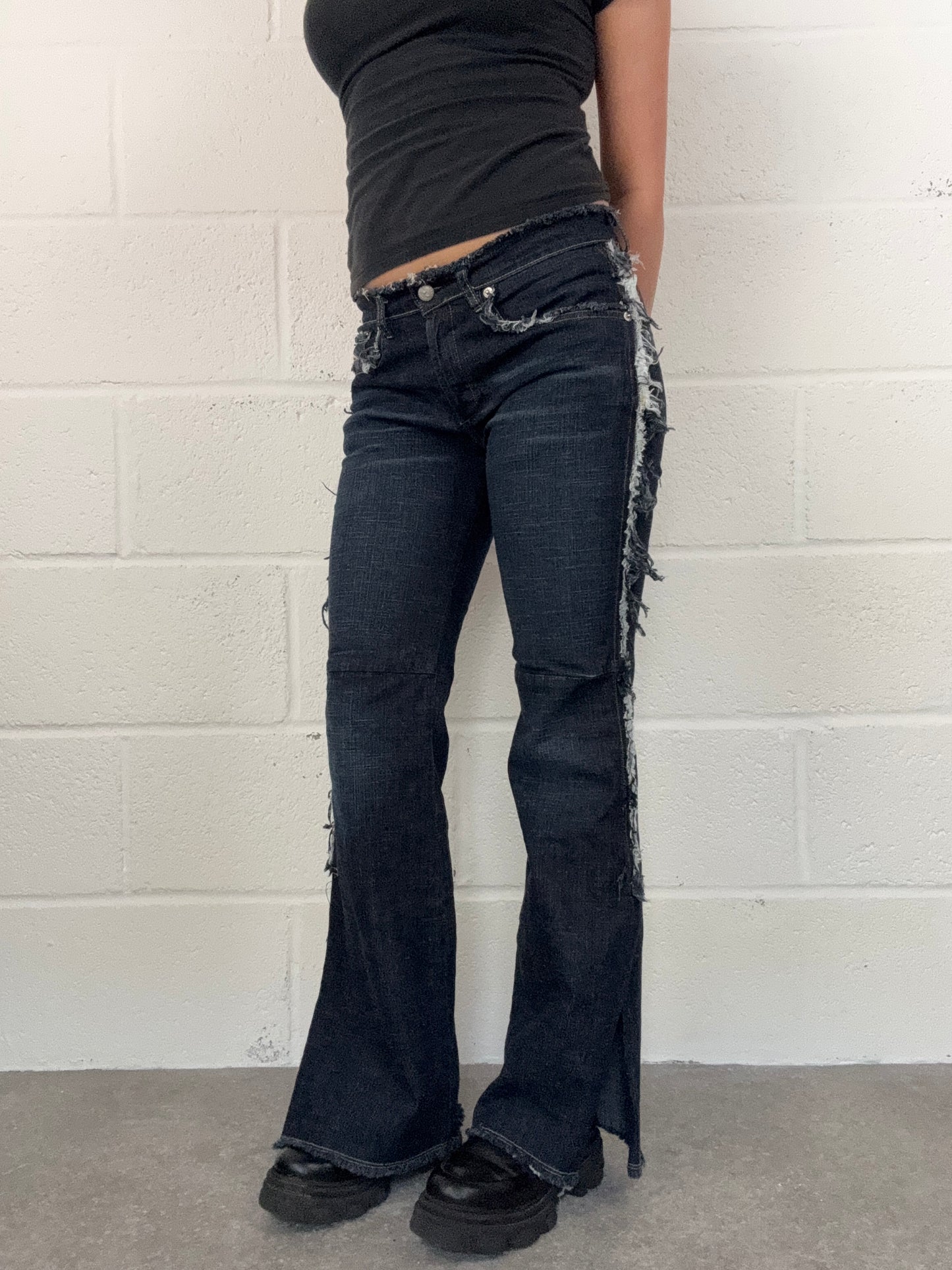 Diesel Distressed Flared Jeans