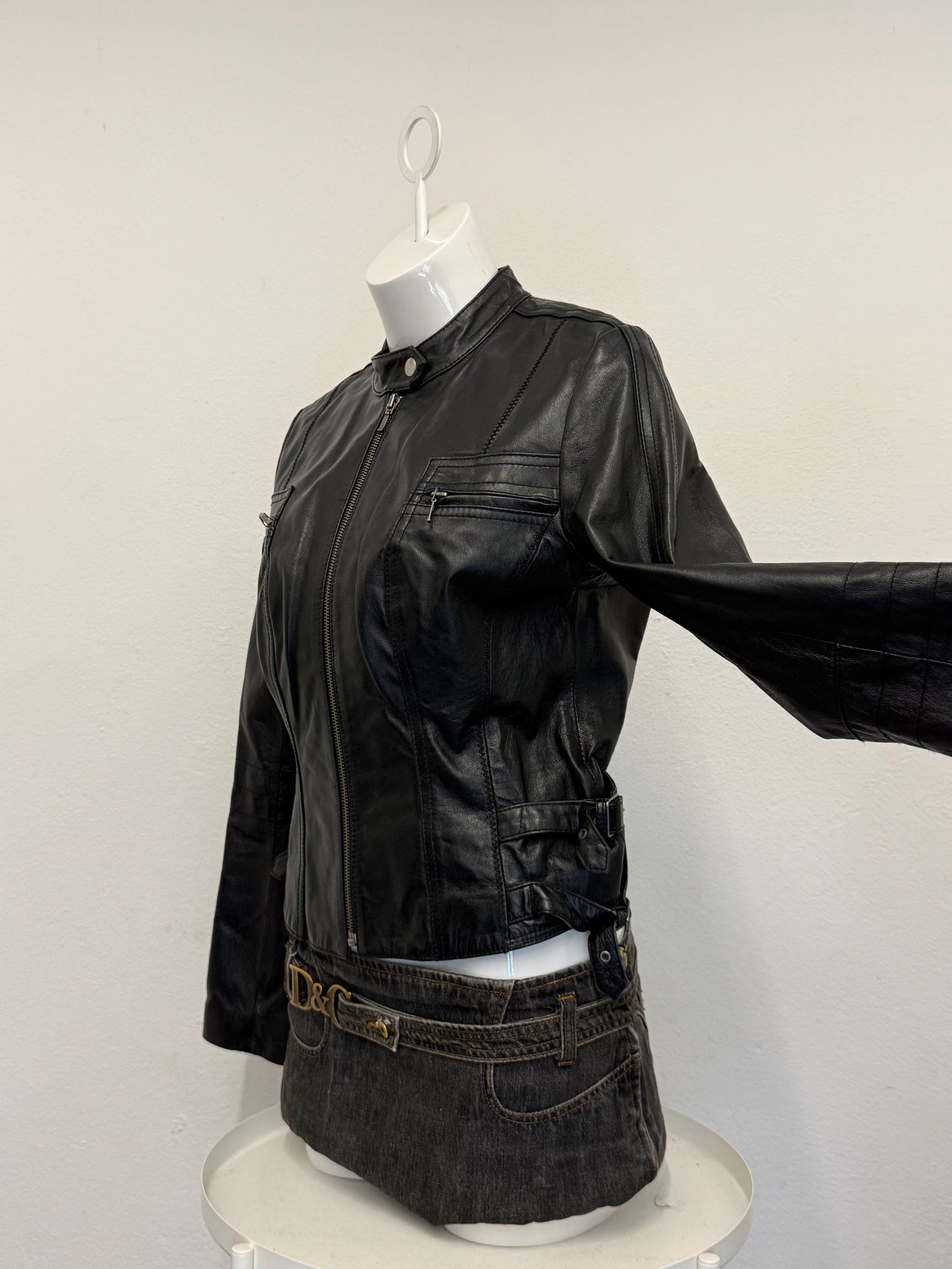 Leather Buckle Jacket (UK10)