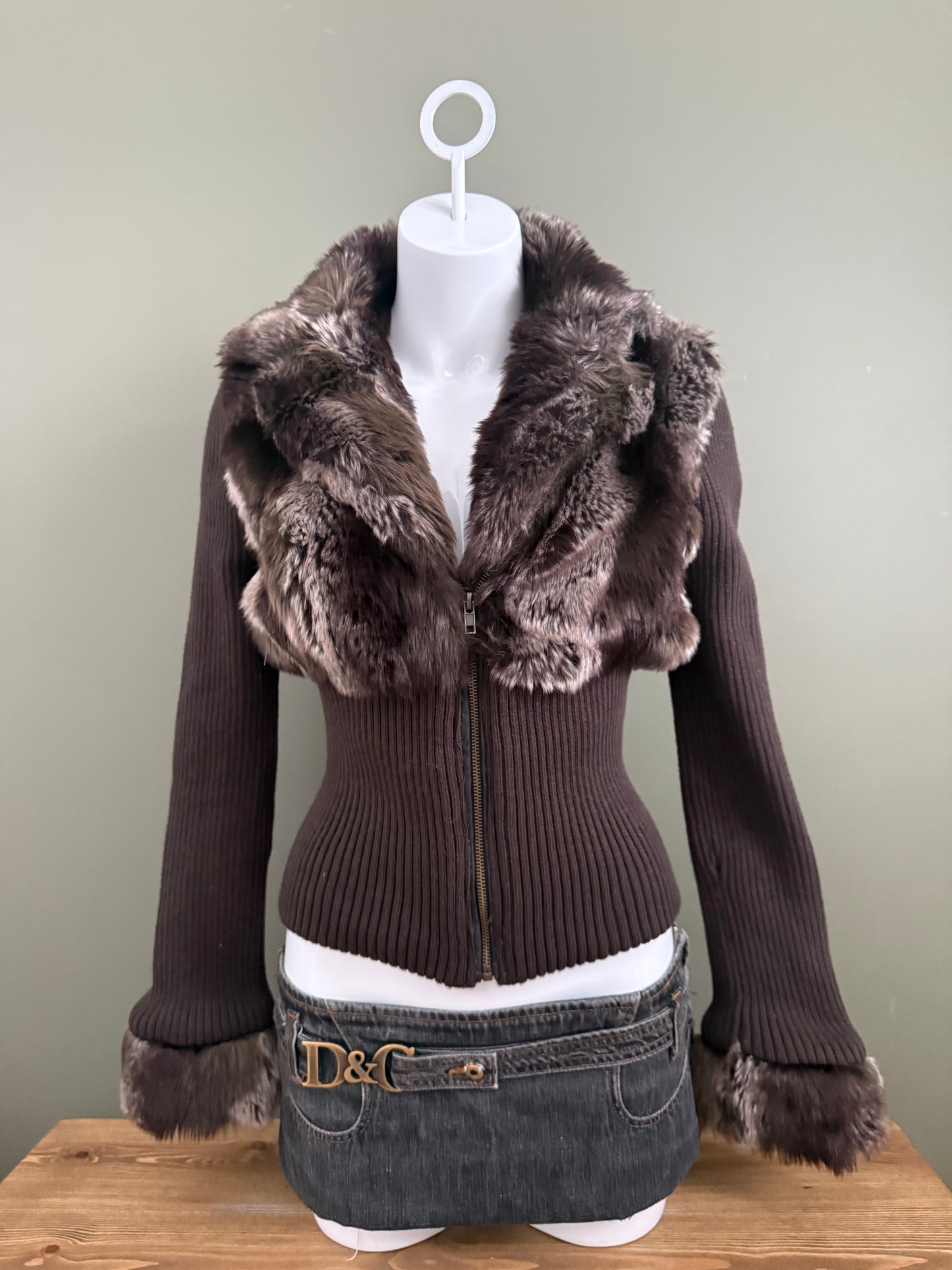 Jane Norman Faux Fur Jacket (UK12)