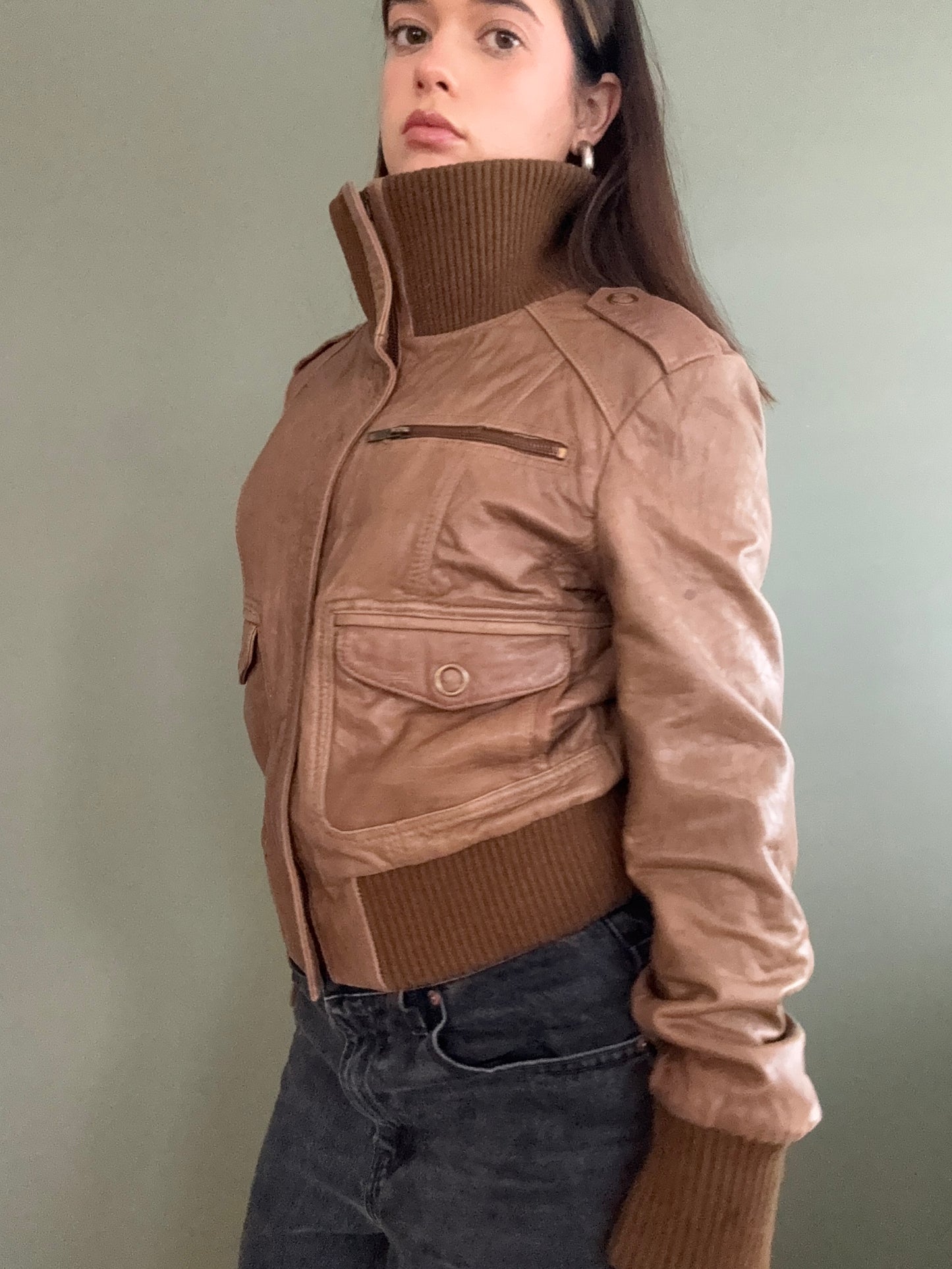 Oasis Leather Jacket (UK14)