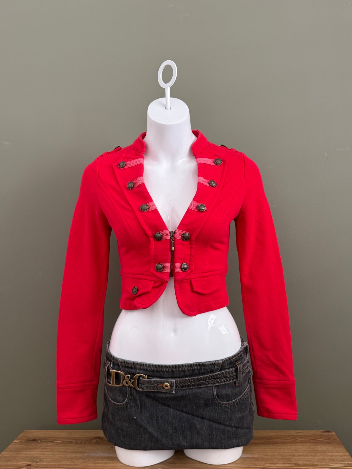 Jane Norman Military Zip Jumper (UK10)
