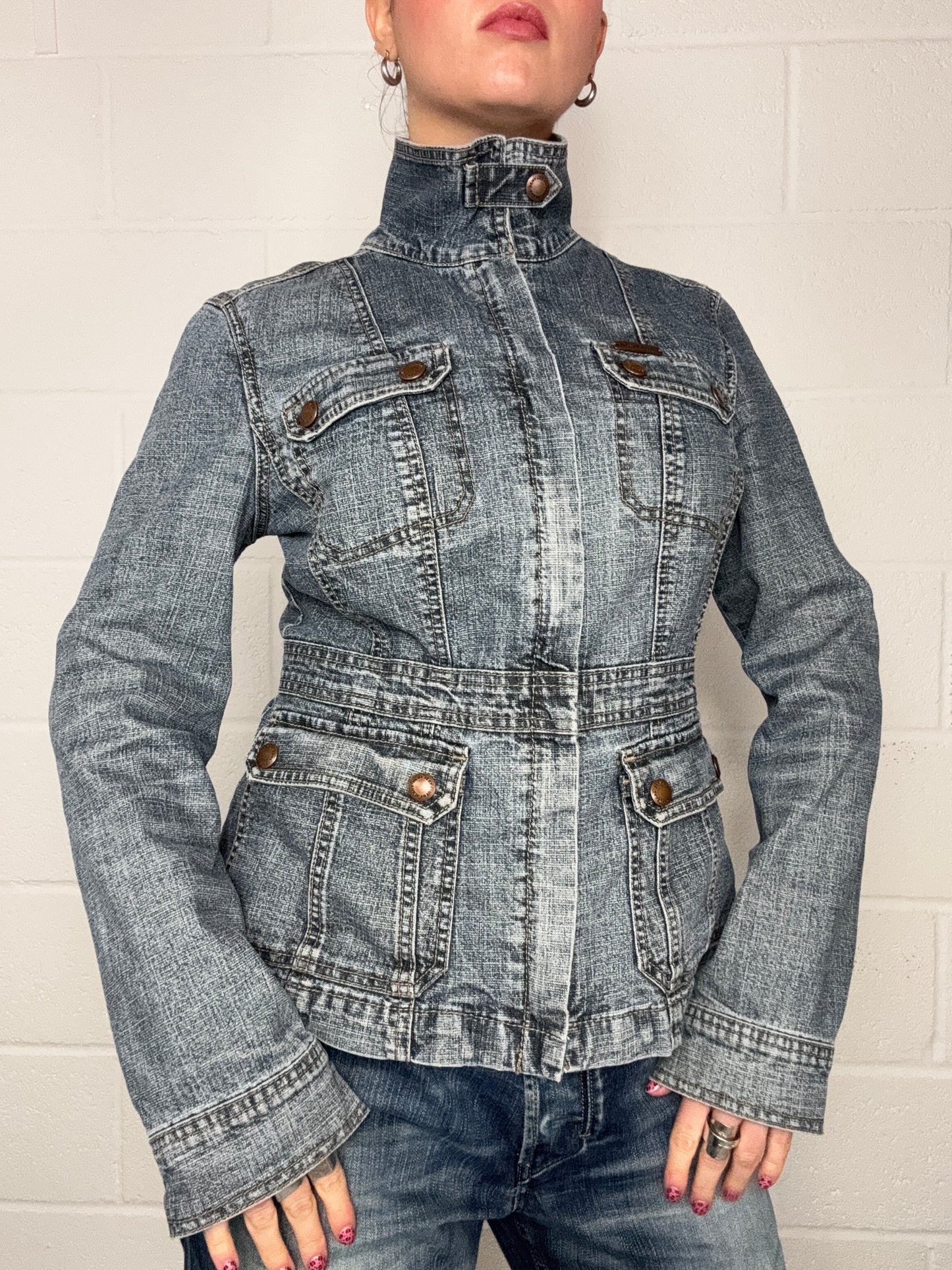 DKNY Denim Cargo Jacket (M)