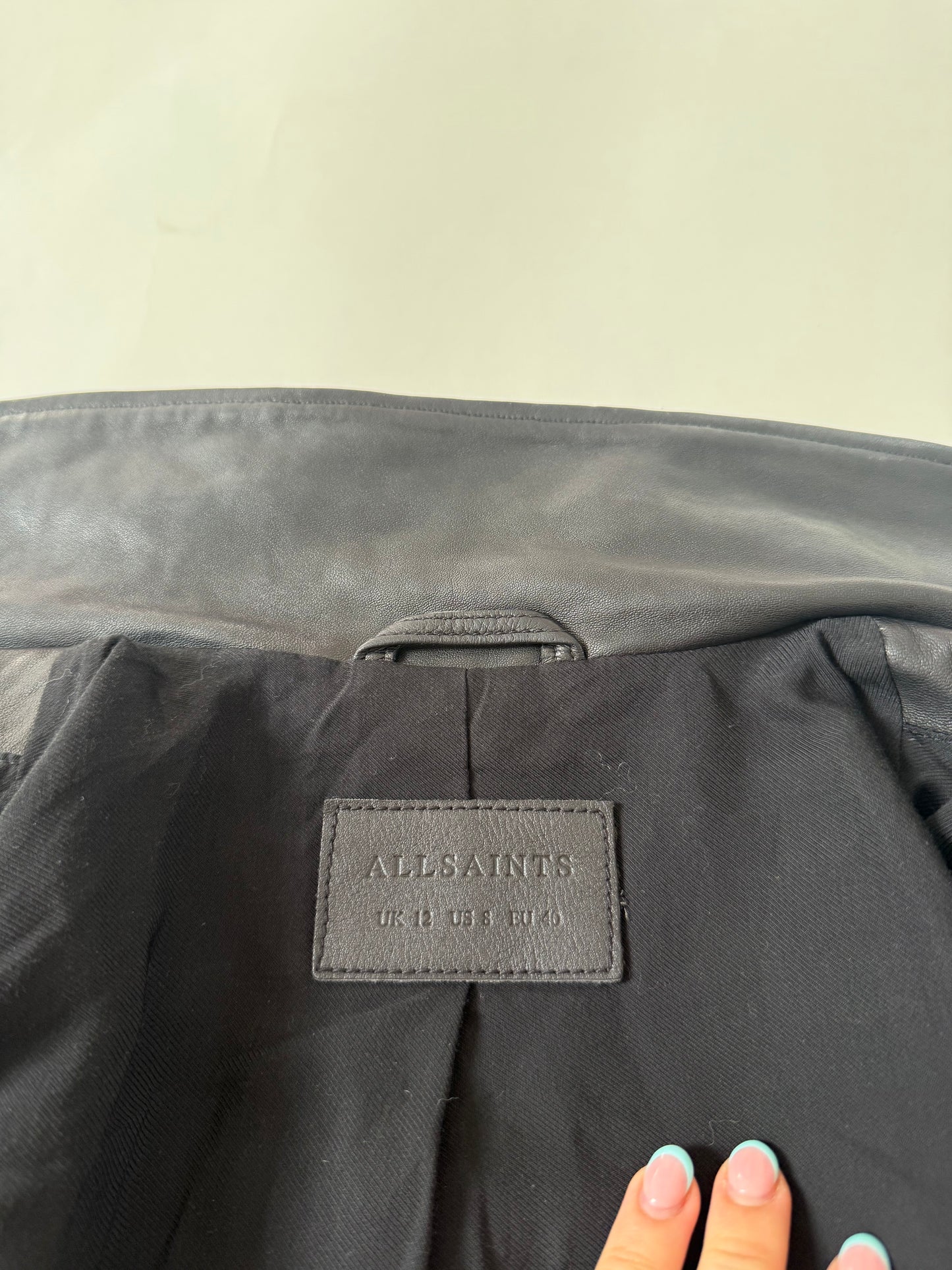 Allsaints Leather Buckle Jacket (UK12)