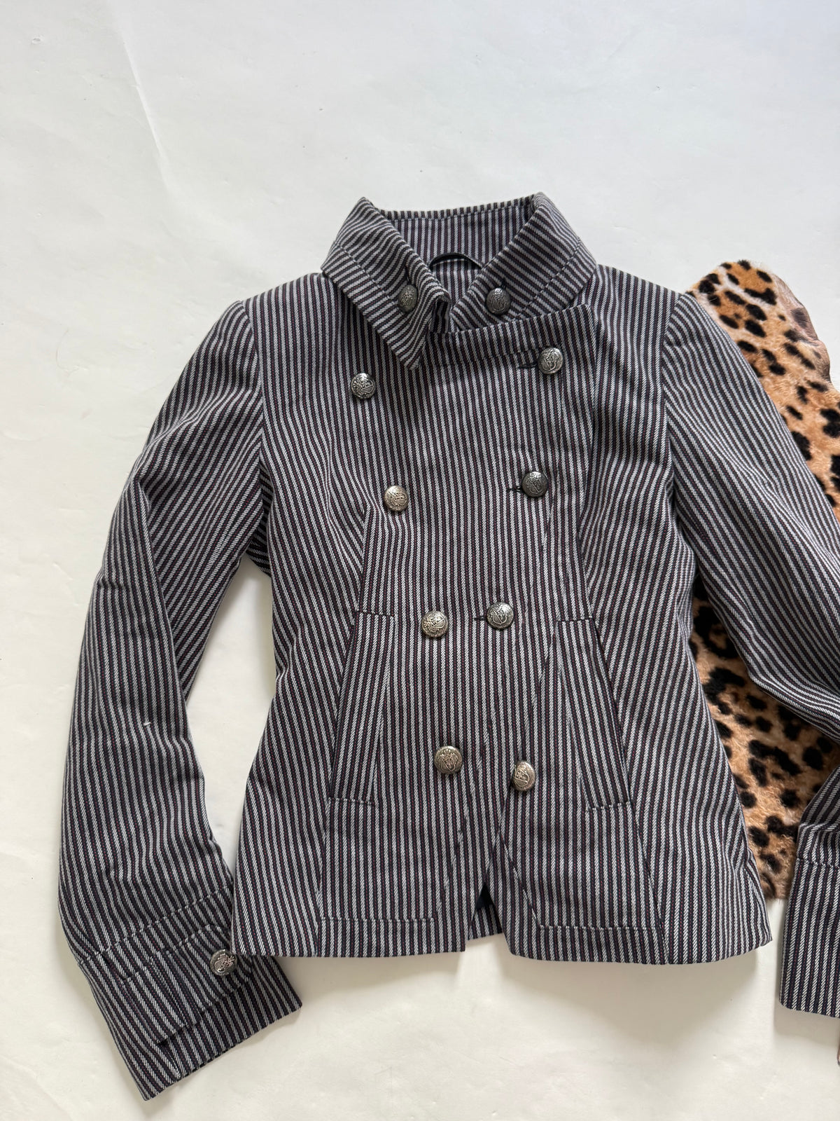 Striped Military Jacket (UK8)