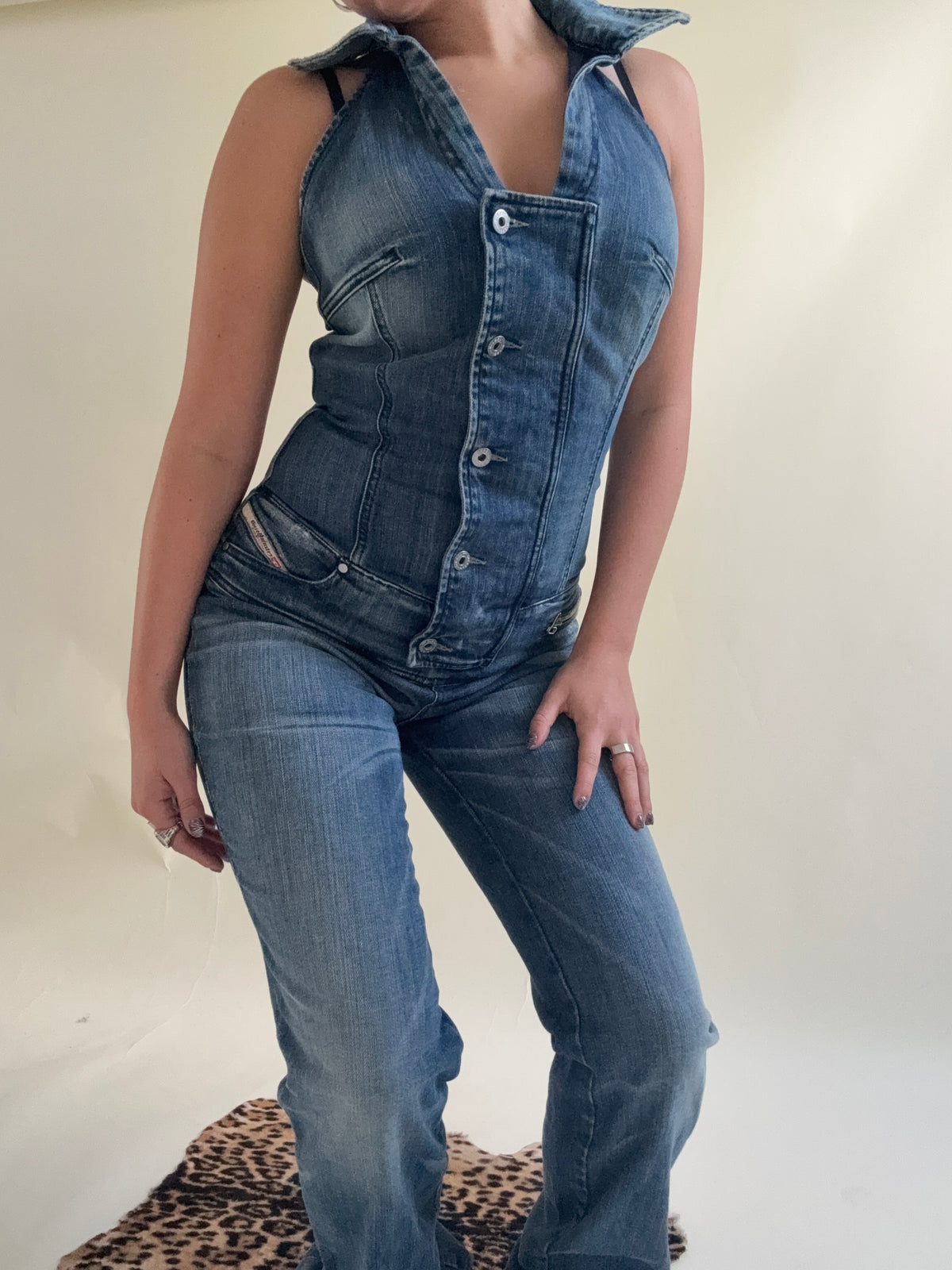 Vintage Diesel Denim Jumpsuit (M)