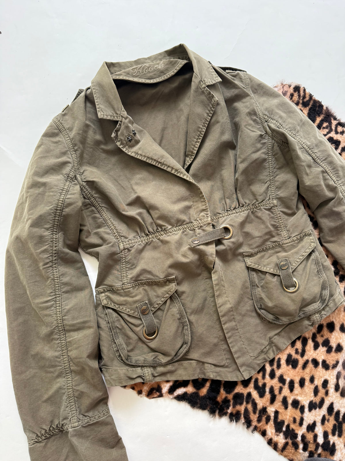 Hooch Khaki Utility Jacket (UK14)