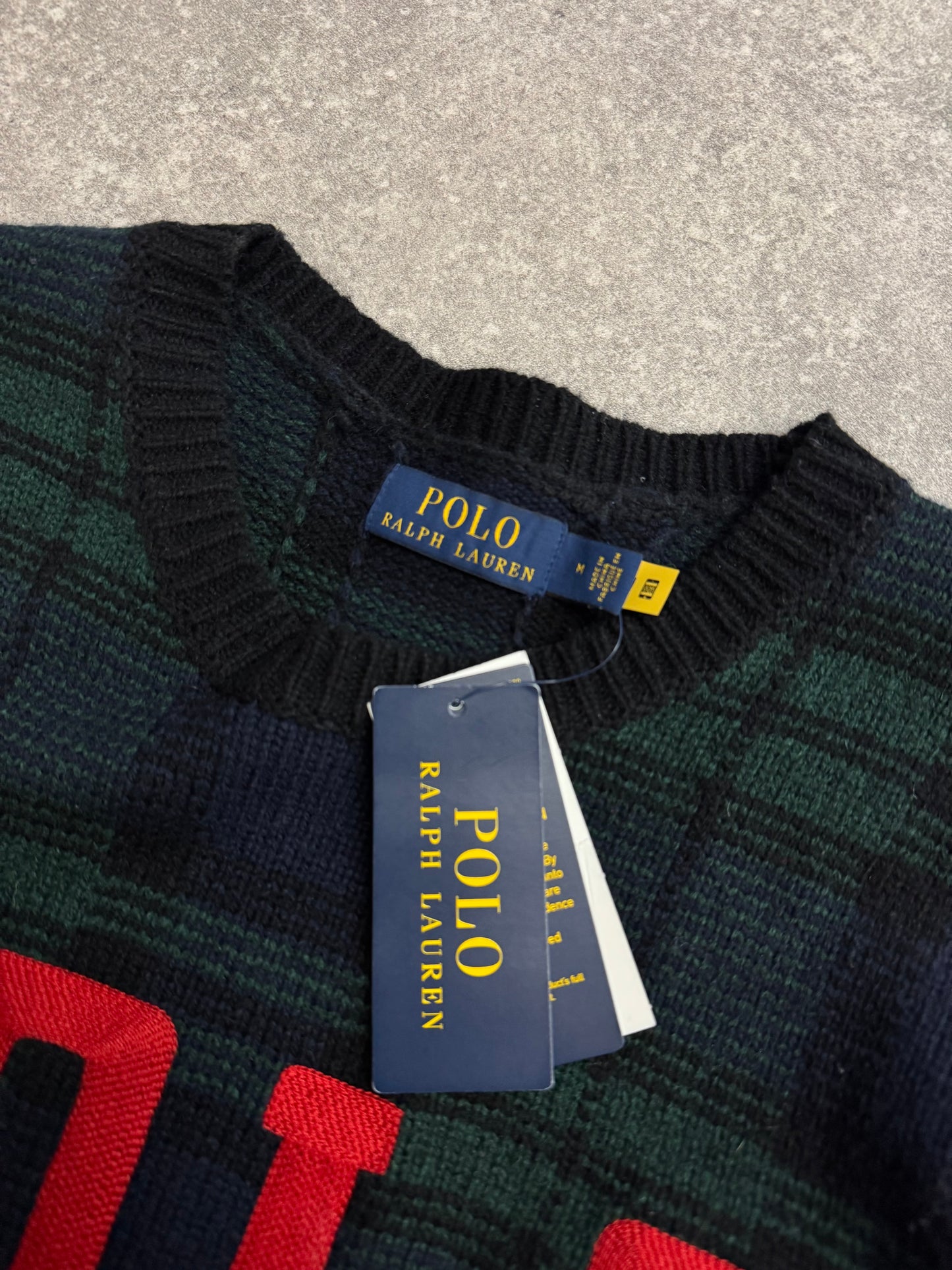 Polo Ralph Lauren Tartan Knit Jumper (M)