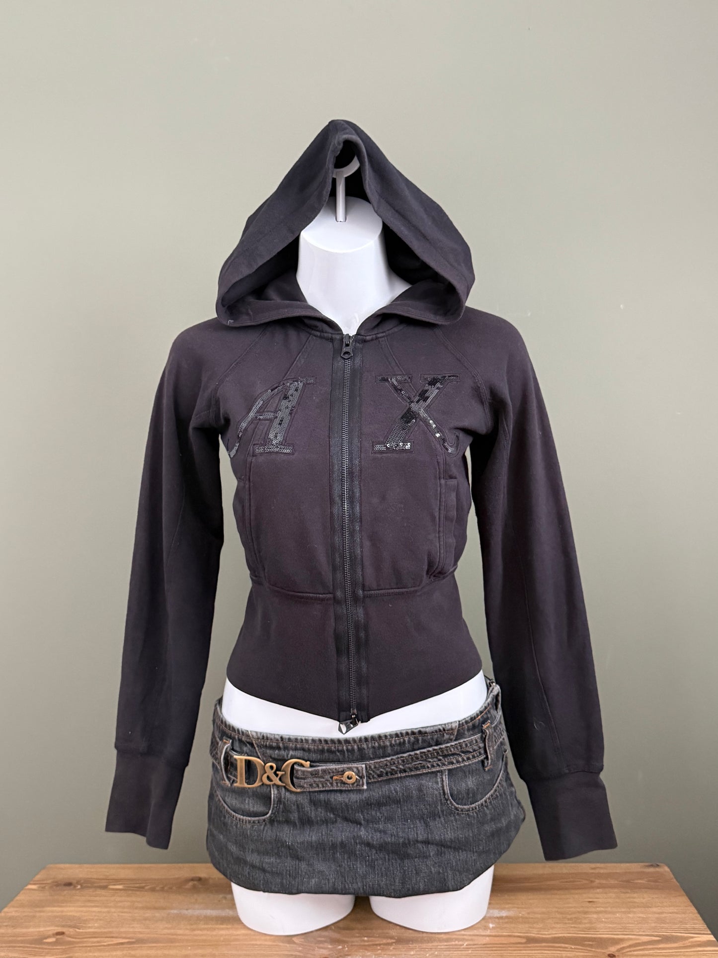 Armani Double Zip Hoodie (S)