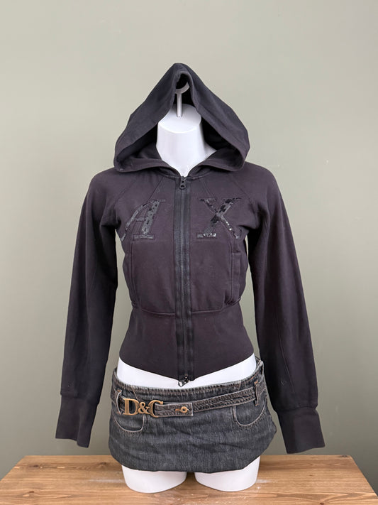 Armani Double Zip Hoodie (S)