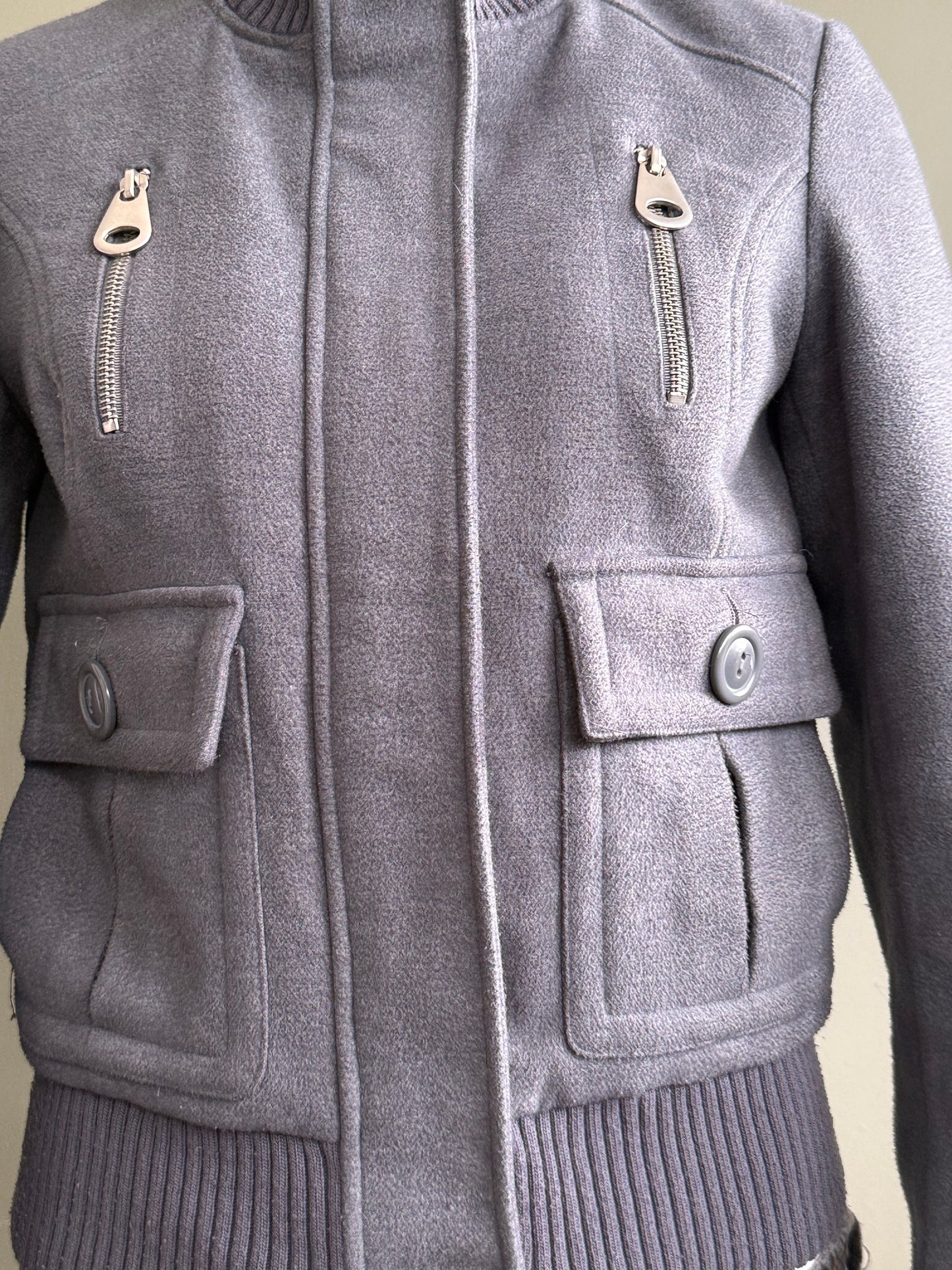 Grey Cargo Jacket (S)