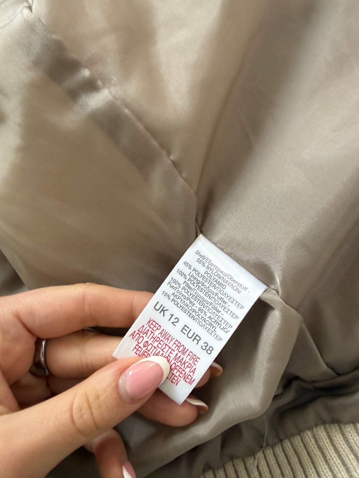 Y2K Puffer Jacket (UK12)