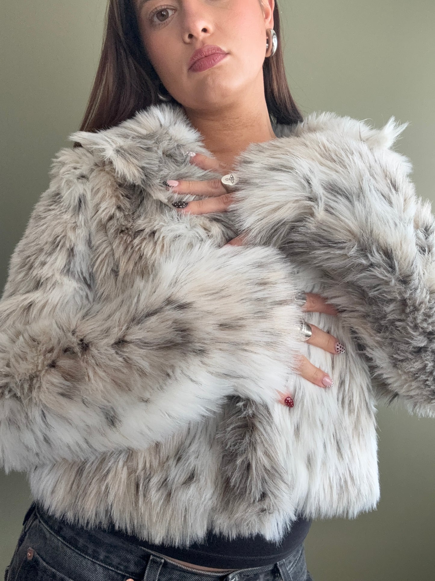 Faux Fur Jacket (UK12)
